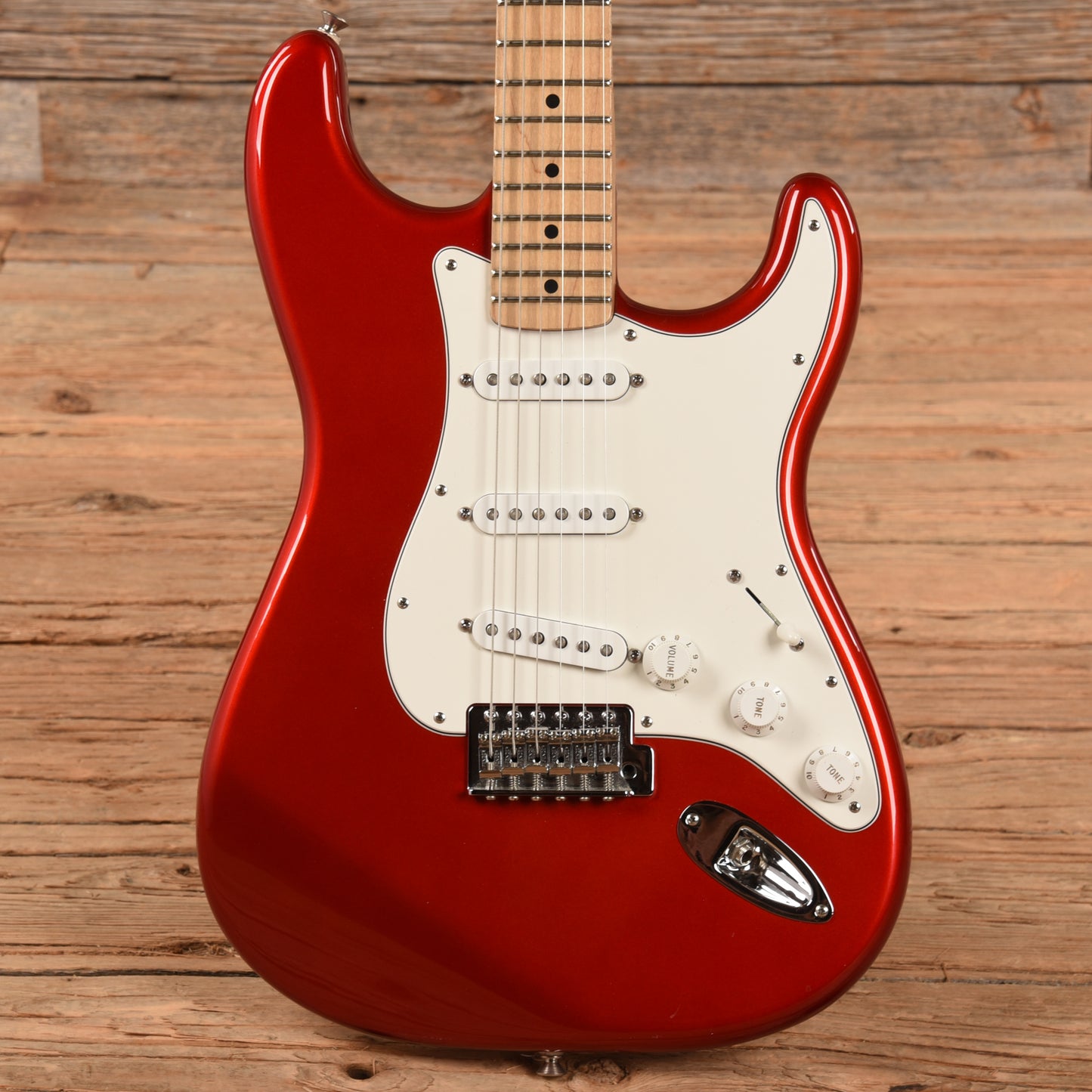 Fender Standard Stratocaster Chrome Red 2007 Electric Guitars / Solid Body