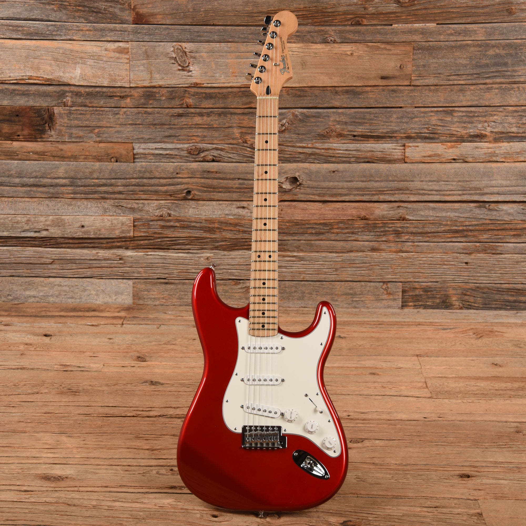 Fender Standard Stratocaster Chrome Red 2007 Electric Guitars / Solid Body