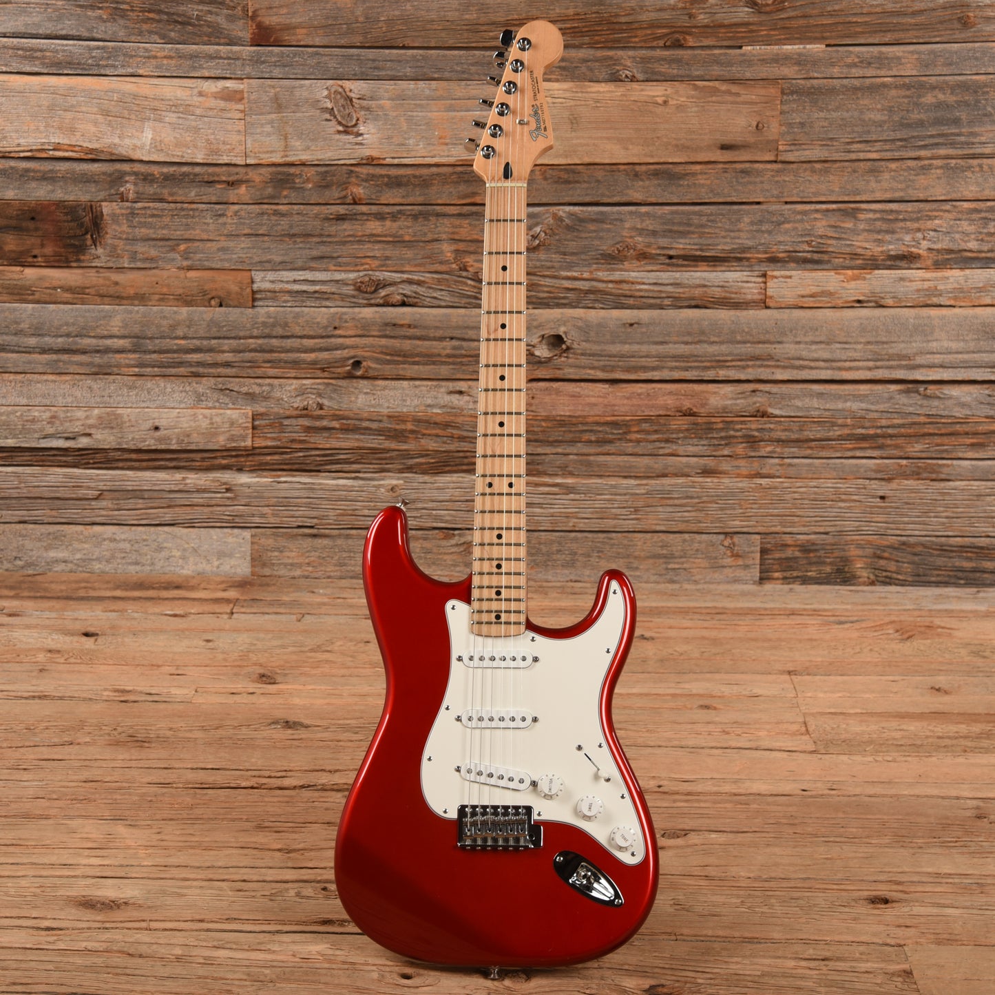 Fender Standard Stratocaster Chrome Red 2007 Electric Guitars / Solid Body