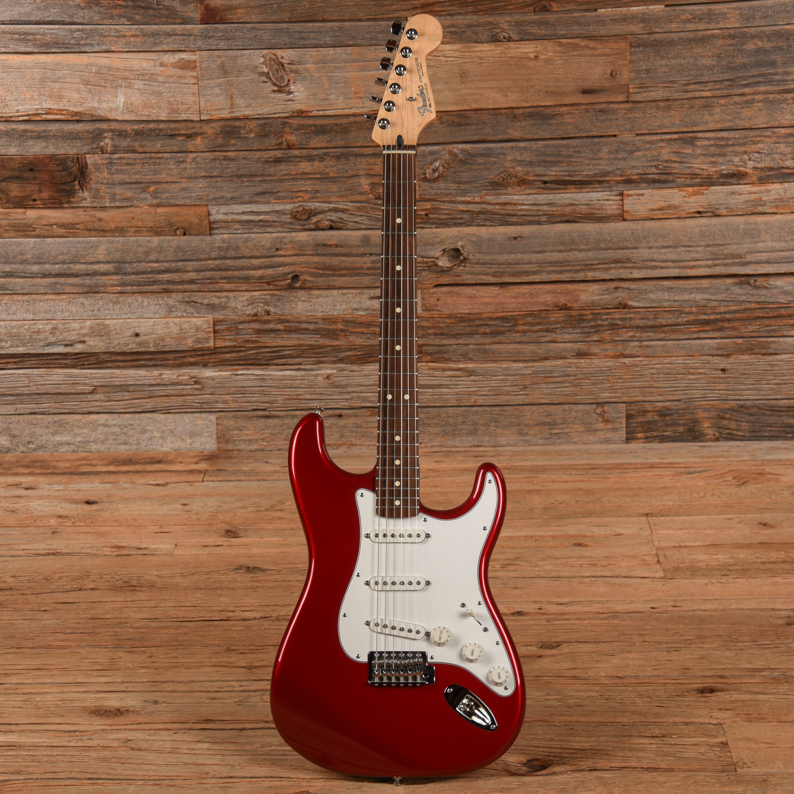 Fender Standard Stratocaster Chrome Red 2007 Electric Guitars / Solid Body
