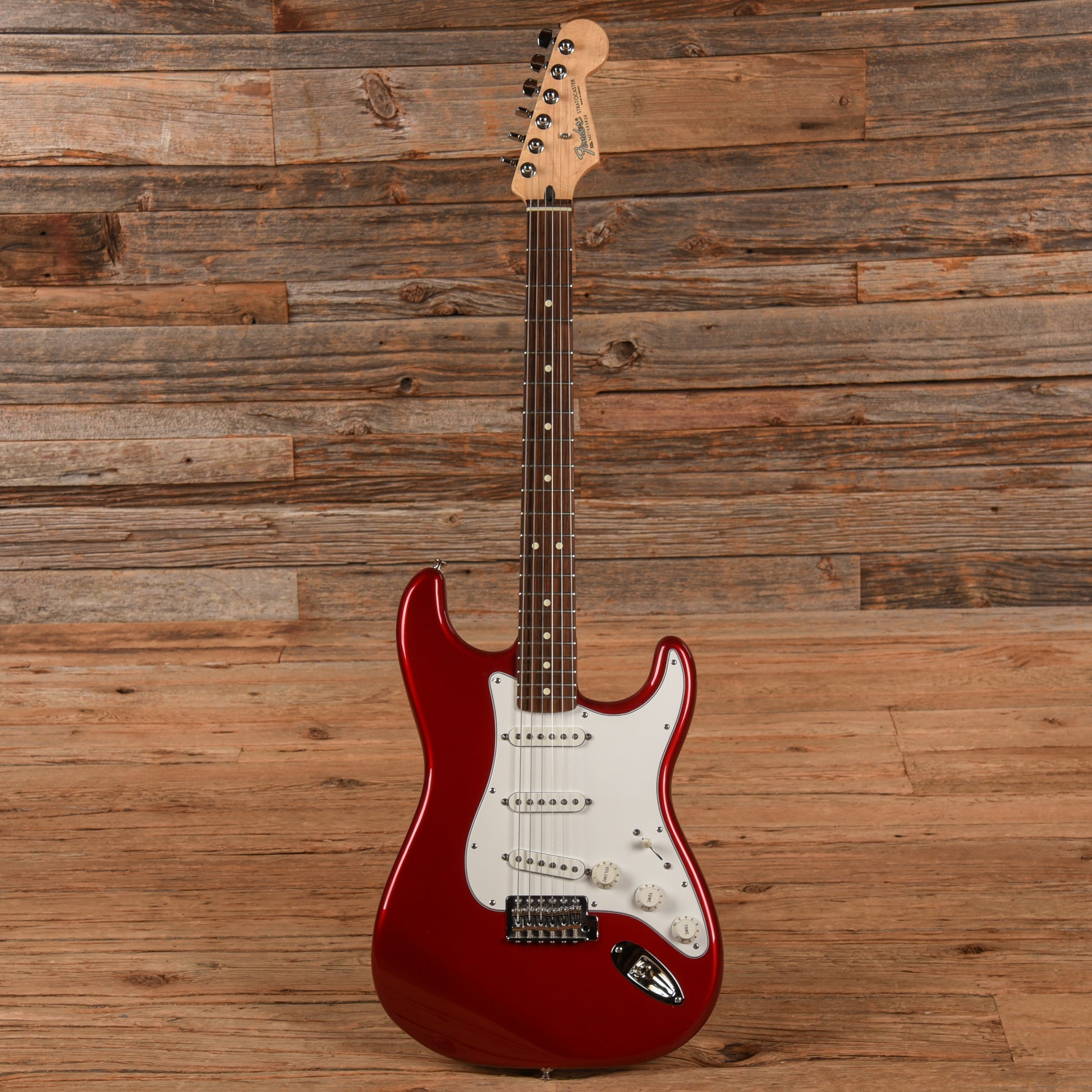 Fender Standard Stratocaster Chrome Red 2007 Electric Guitars / Solid Body