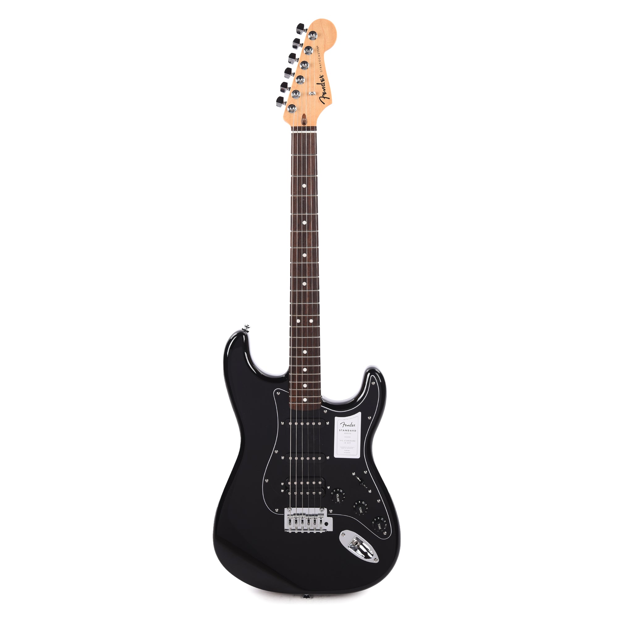 Fender Standard Stratocaster HSS Black Electric Guitars / Solid Body