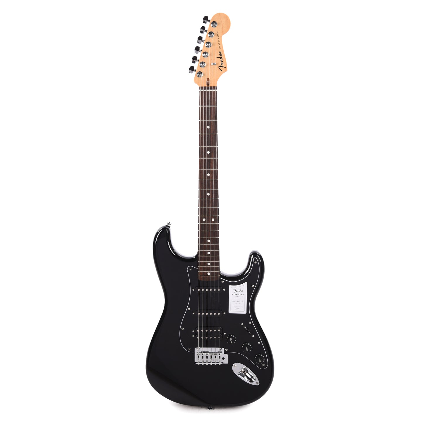 Fender Standard Stratocaster HSS Black Electric Guitars / Solid Body