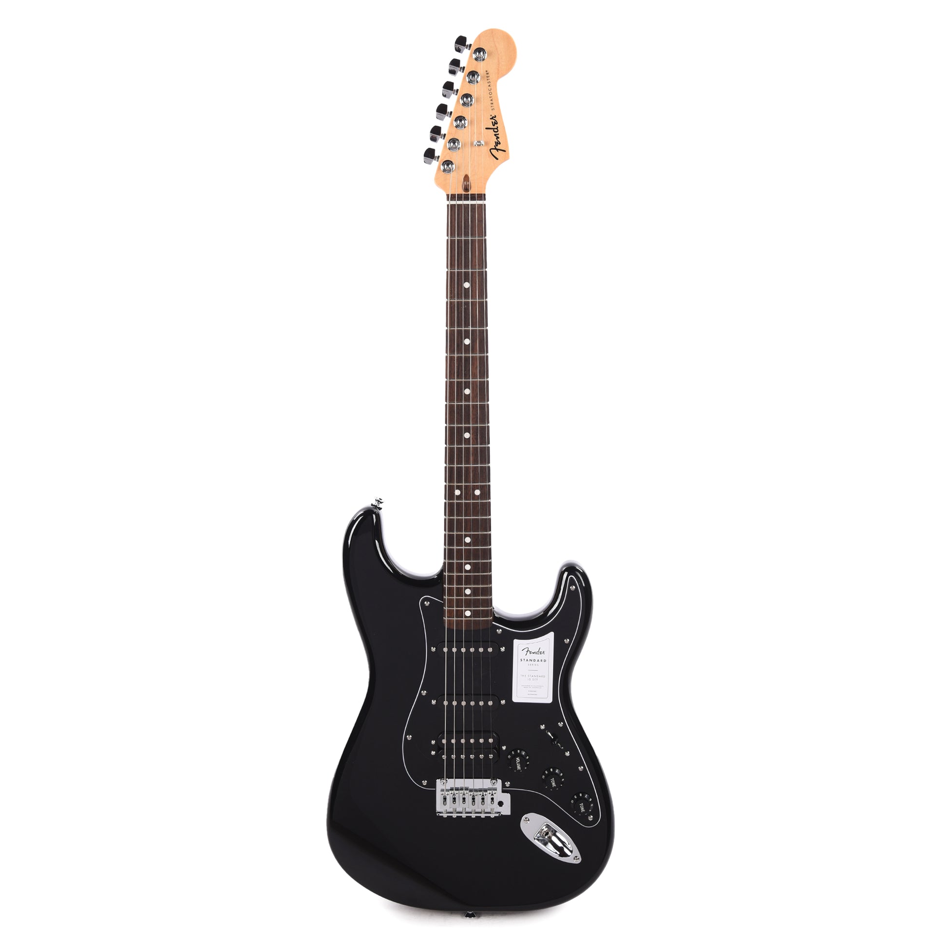 Fender Standard Stratocaster HSS Black Electric Guitars / Solid Body