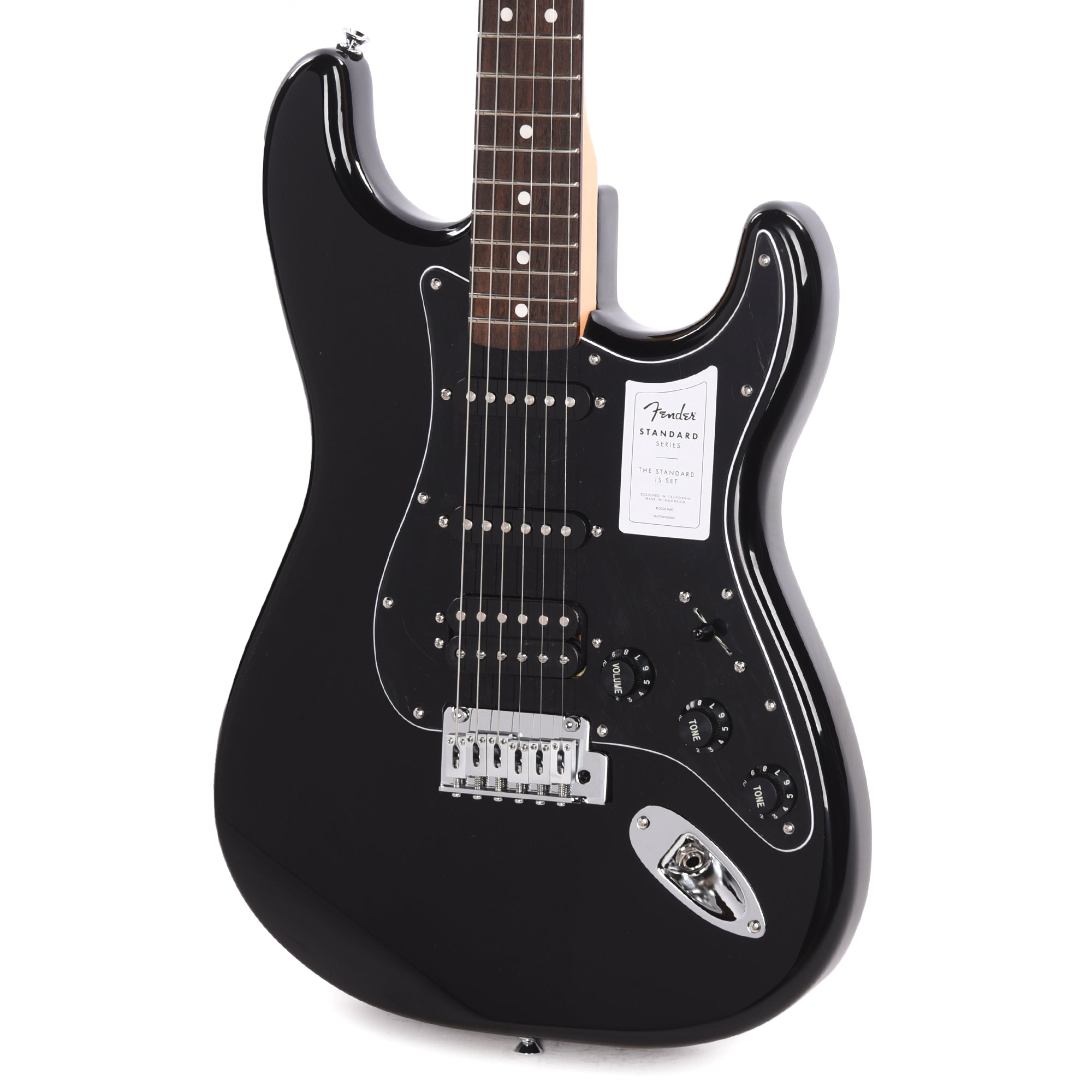 Fender Standard Stratocaster HSS Black Electric Guitars / Solid Body