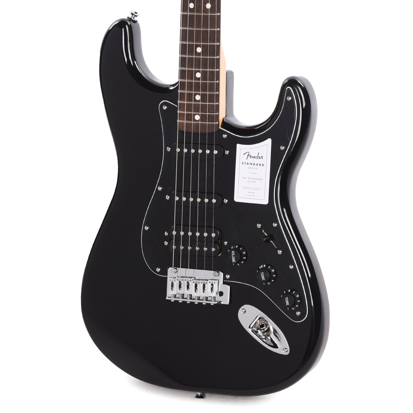 Fender Standard Stratocaster HSS Black Electric Guitars / Solid Body
