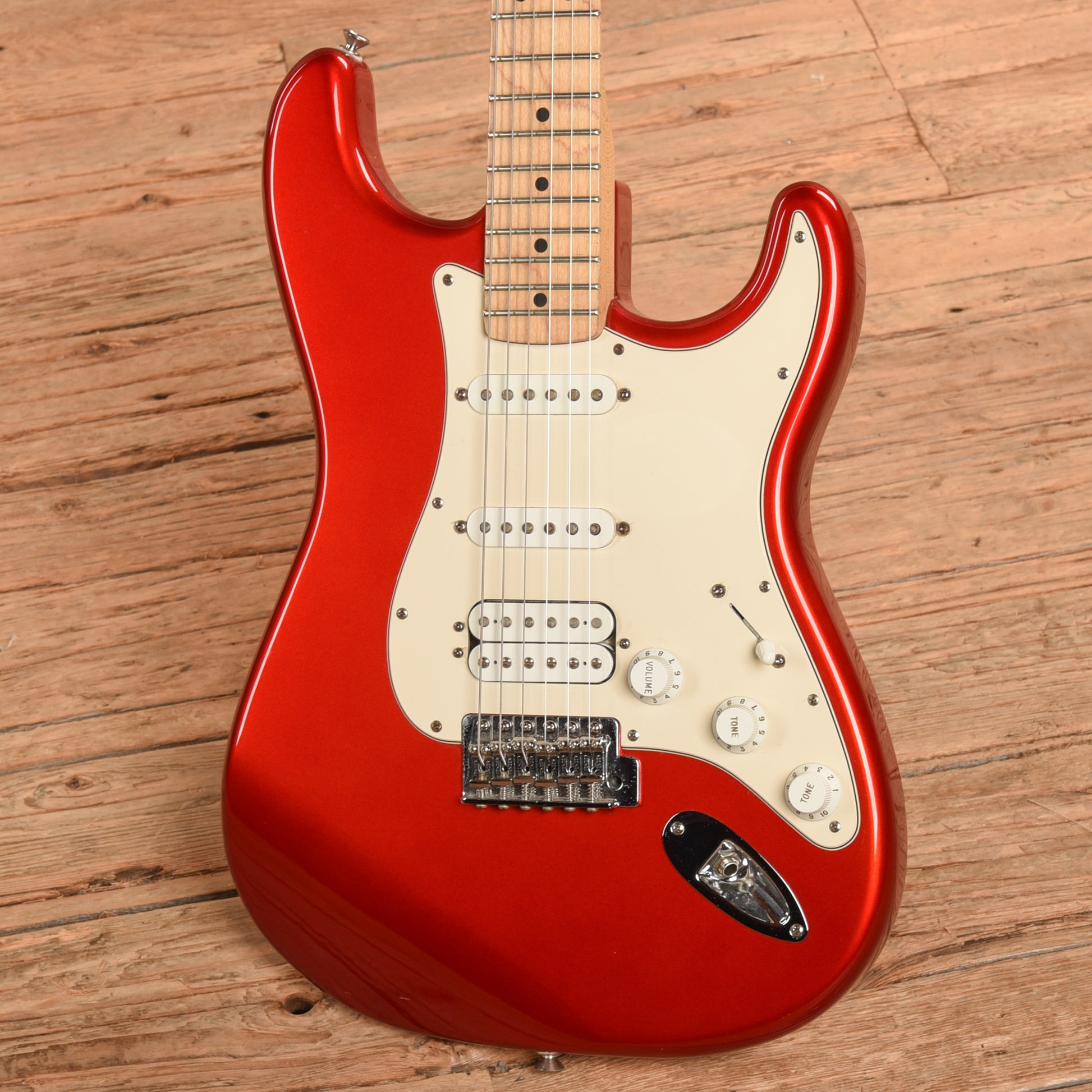 Fender Standard Stratocaster HSS Chrome Red 2006 Electric Guitars / Solid Body