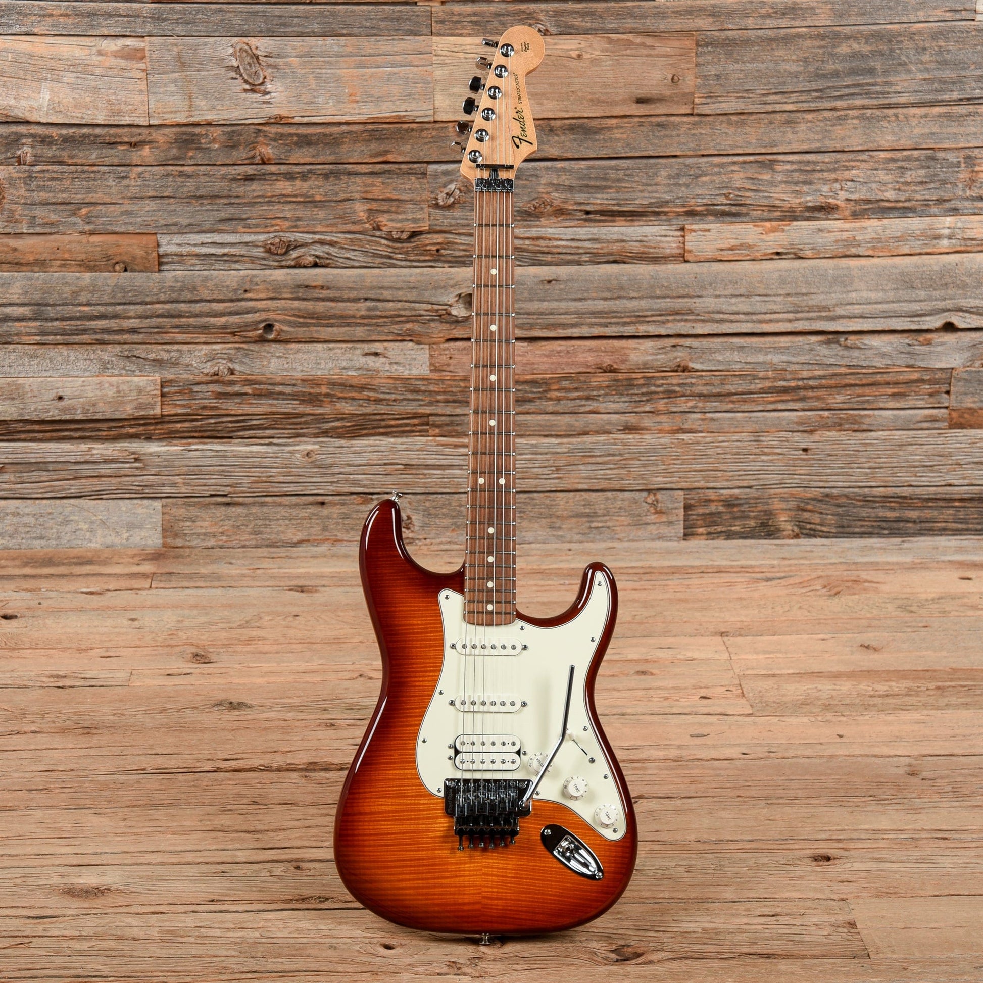Fender Standard Stratocaster HSS Plus Top Floyd Rose Sunburst 2013 Electric Guitars / Solid Body