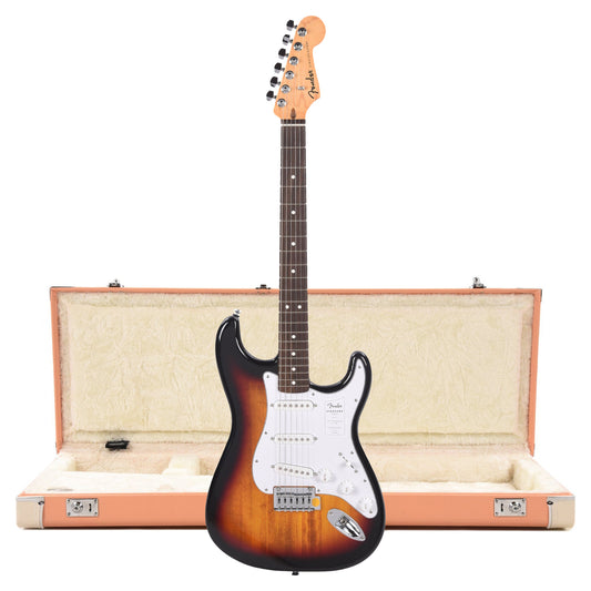 Fender Standard Stratocaster LRL 3-Color Sunburst and Pacific Peach Hardshell Case Bundle Electric Guitars / Solid Body