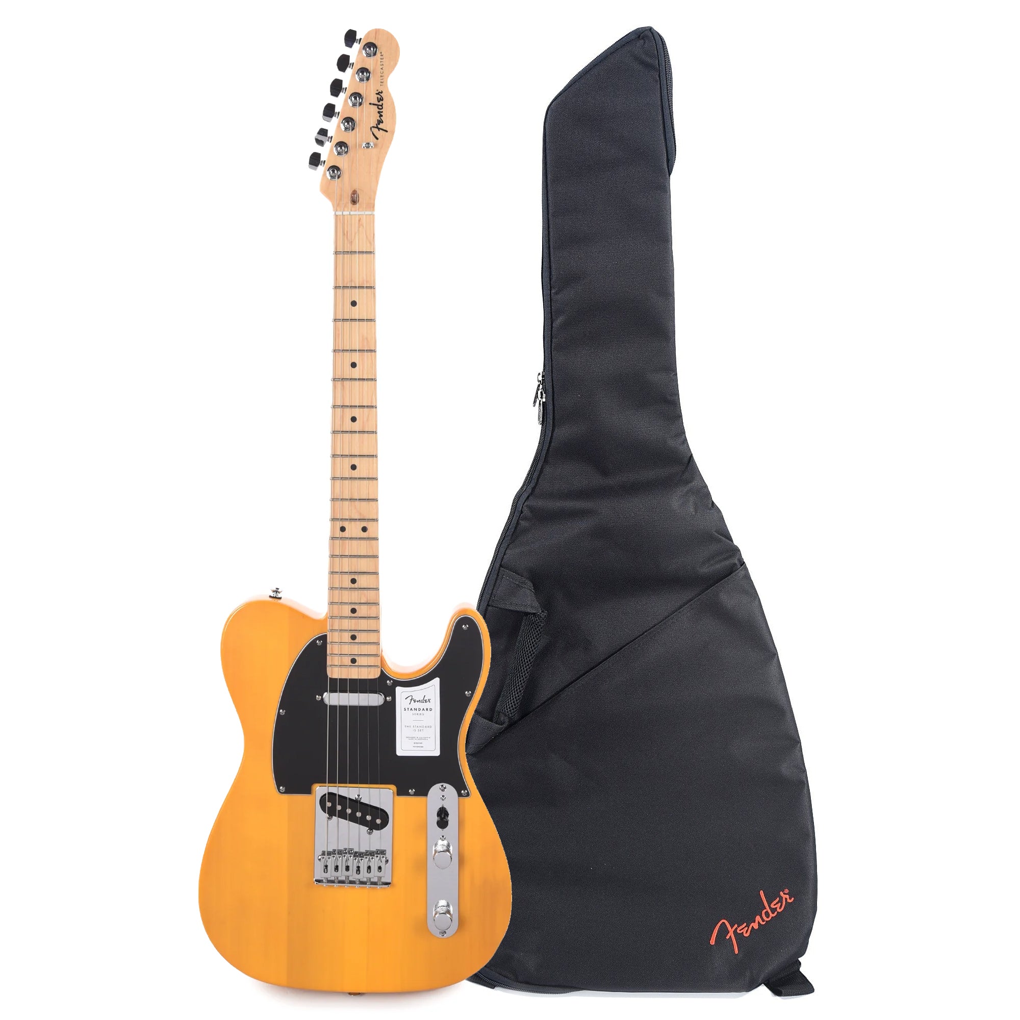 Fender Standard Telecaster MN Butterscotch Blonde and FE405 Gig Bag Bundle Electric Guitars / Solid Body