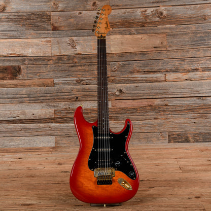 Fender STR-75R Pro-Feel Stratocaster HSS Sunburst 1980s Electric Guitars / Solid Body