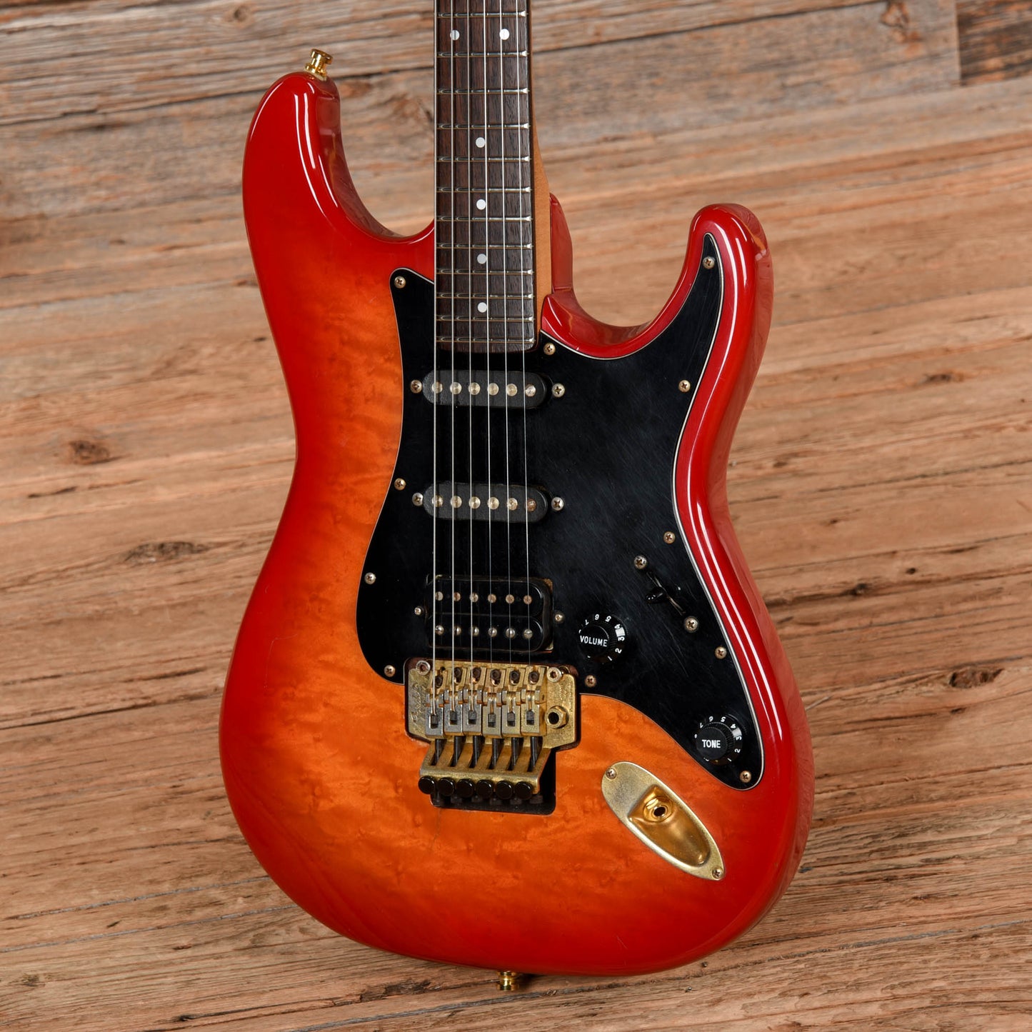 Fender STR-75R Pro-Feel Stratocaster HSS Sunburst 1980s Electric Guitars / Solid Body