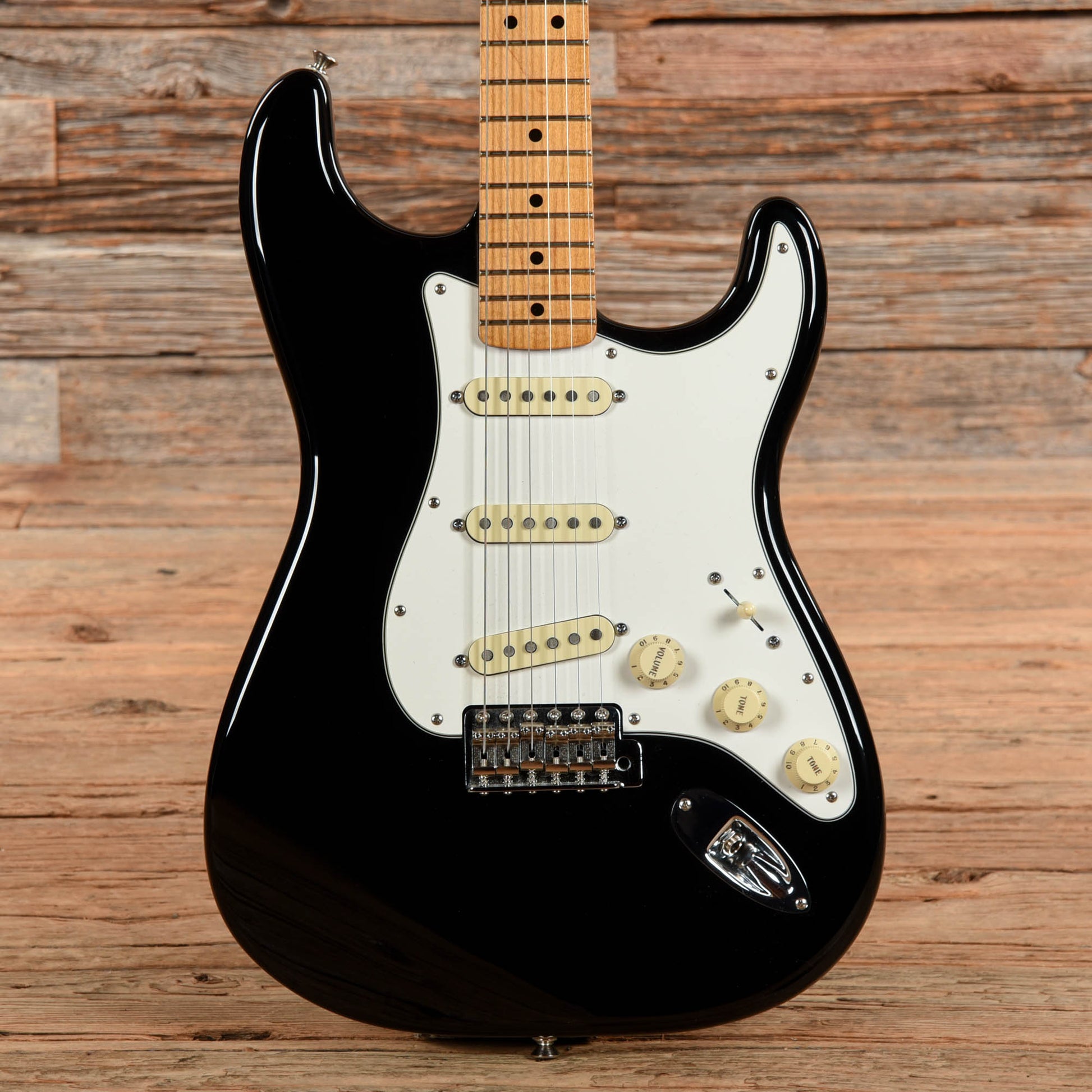 Fender Strat Hendrix Reissue Black 2015 - Dave Amato of REO Speedwagon Electric Guitars / Solid Body