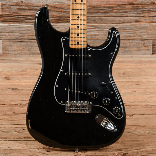 Fender Stratocaster Black 1976 Electric Guitars / Solid Body