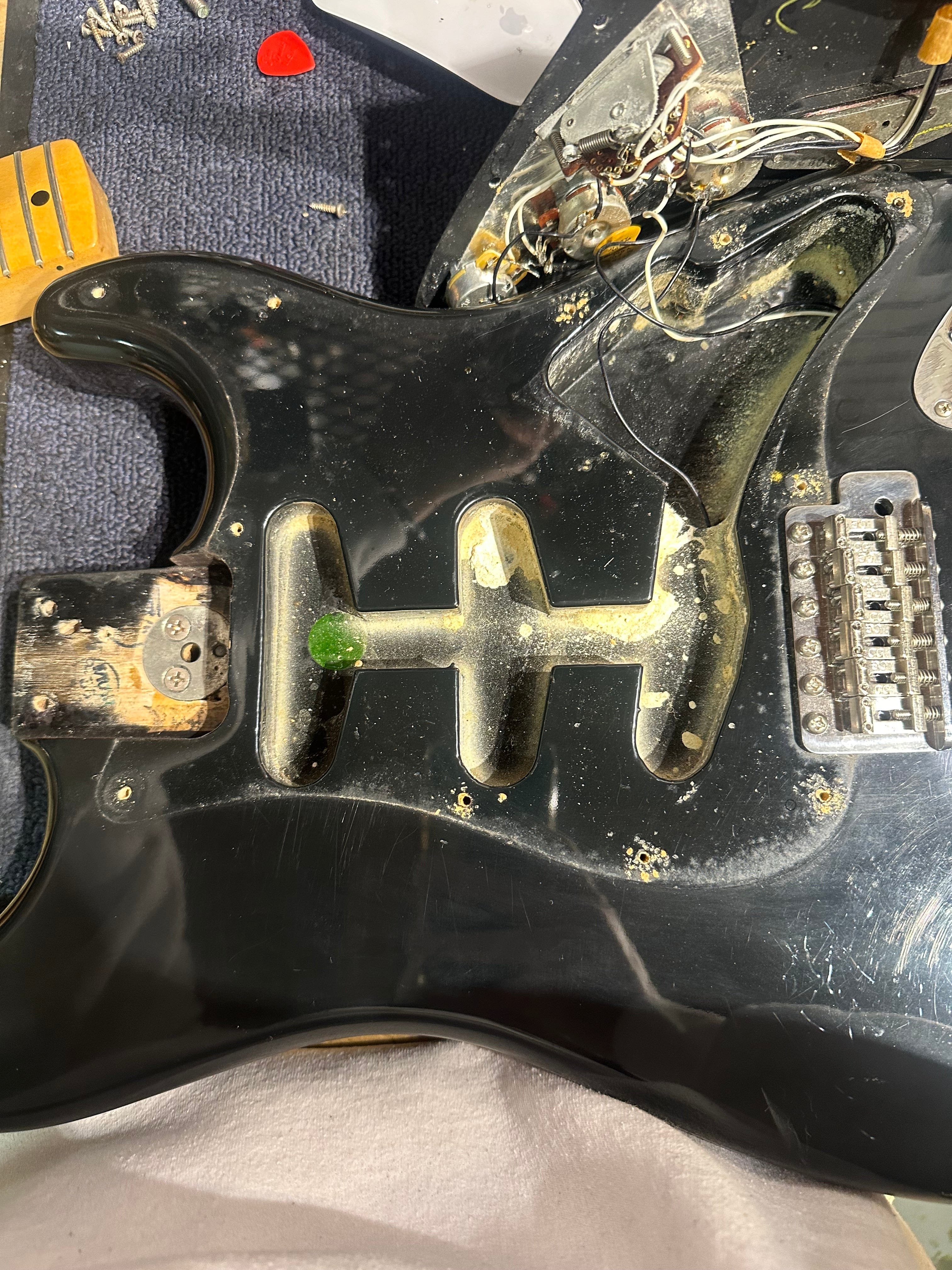 Fender Stratocaster Black 1978 Electric Guitars / Solid Body