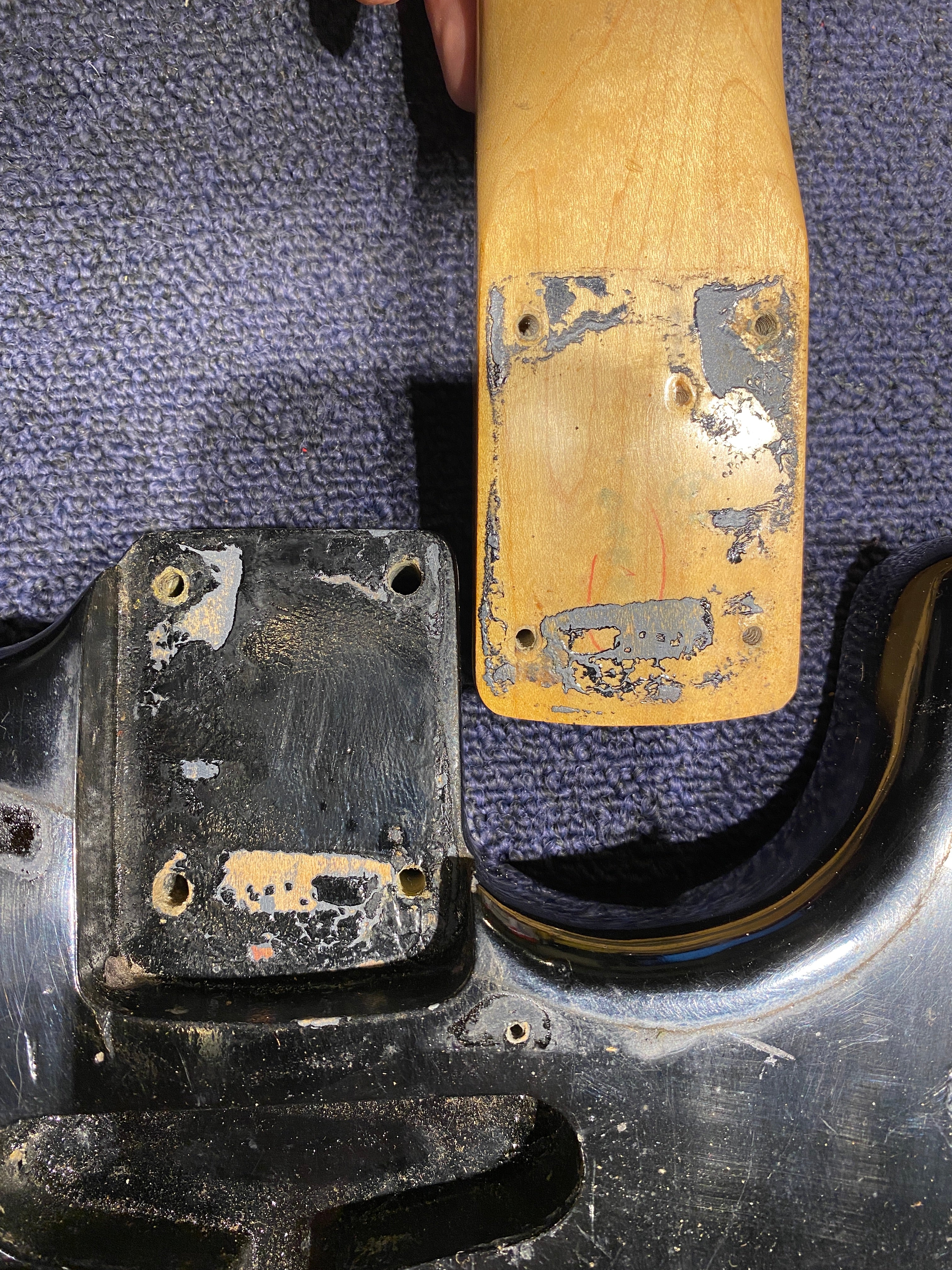 Fender Stratocaster Black Refin 1969 Electric Guitars / Solid Body