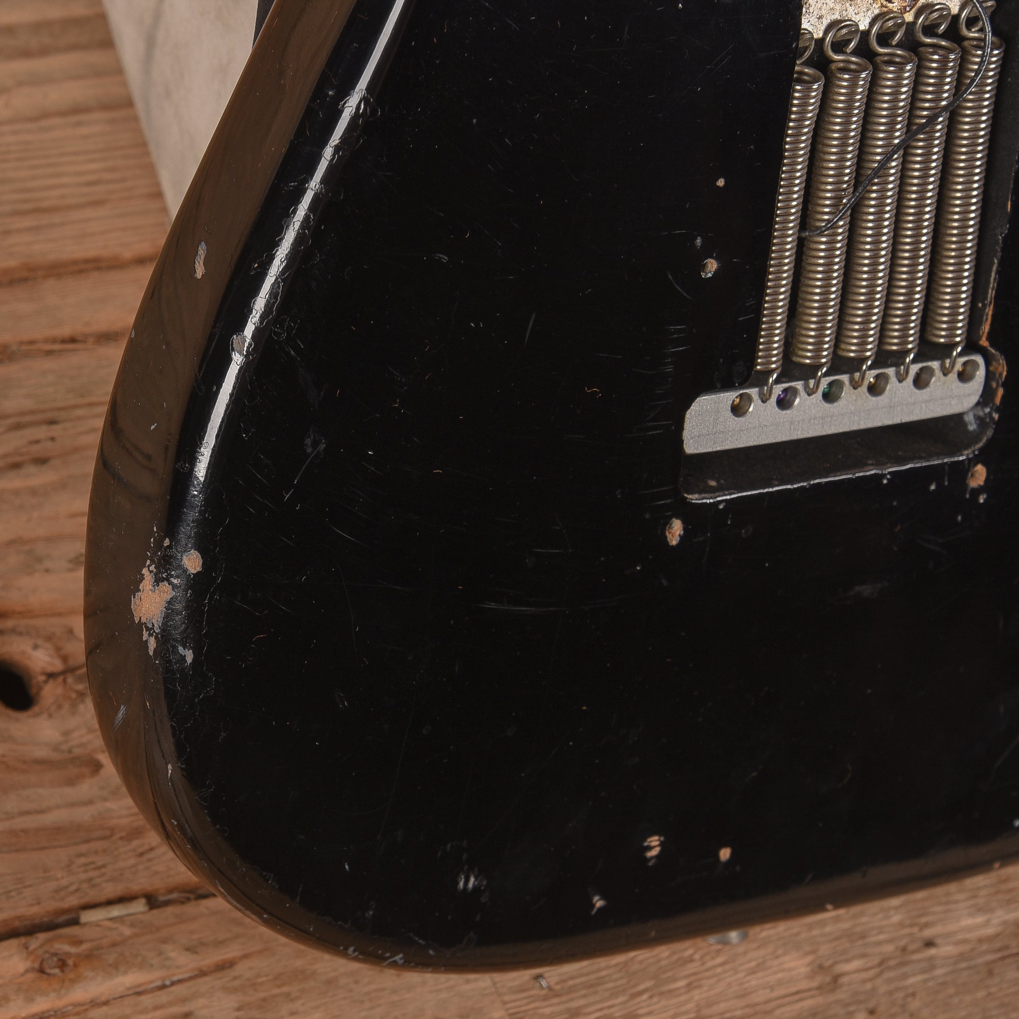 Fender Stratocaster Black Refin 1969 Electric Guitars / Solid Body