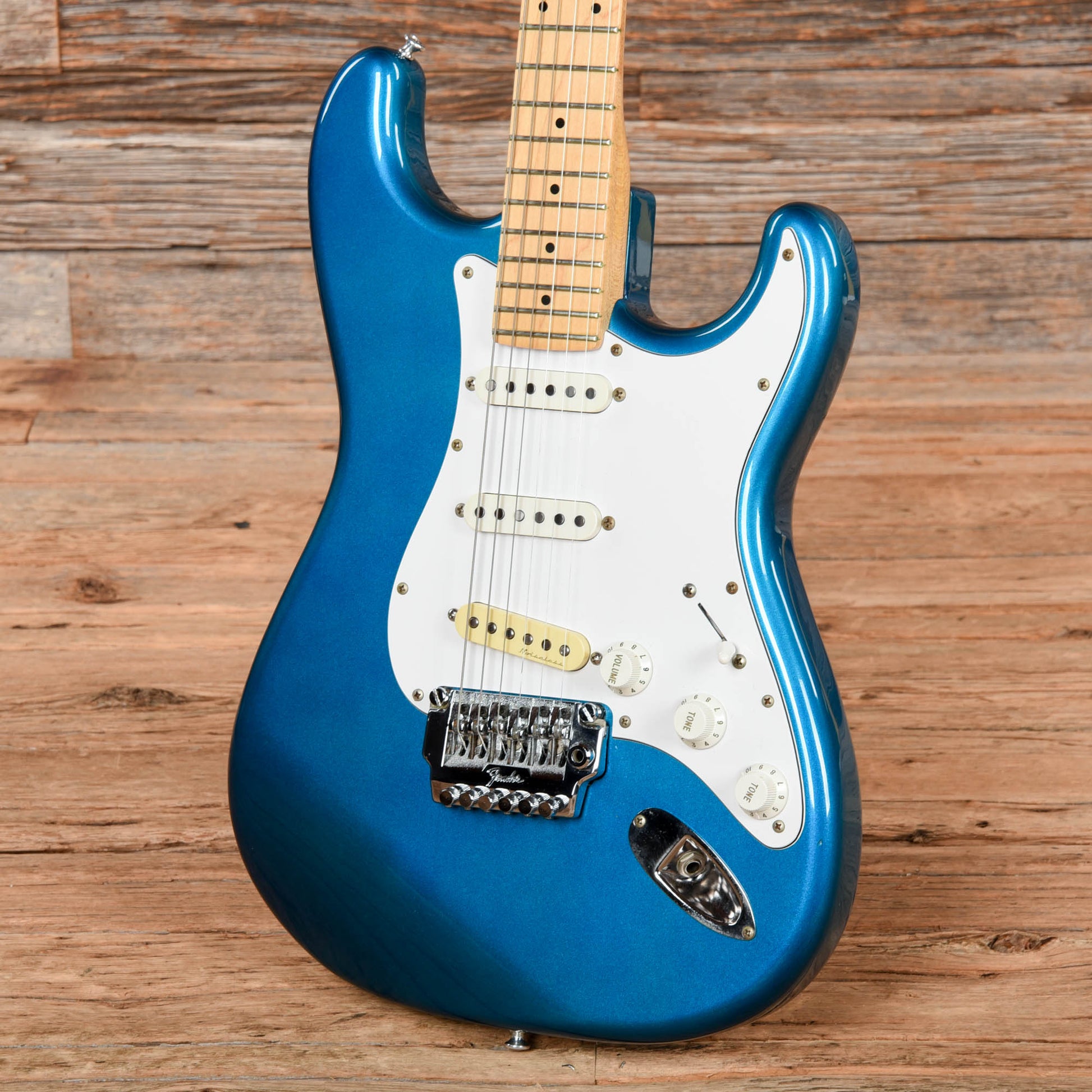 Fender Stratocaster Blue Metallic Electric Guitars / Solid Body