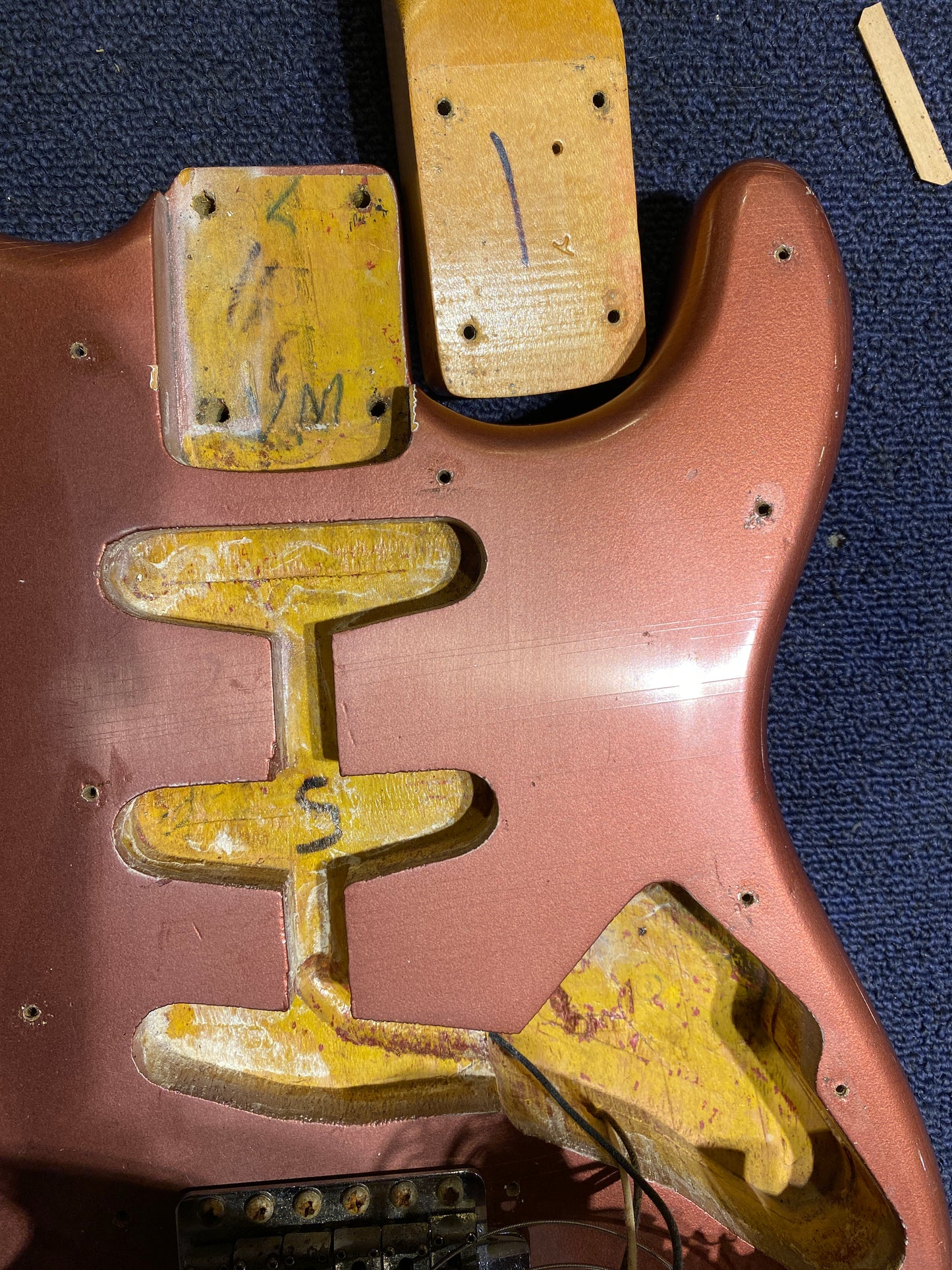 Fender Stratocaster Burgundy Mist Joe Riggio Refin 1965 Electric Guitars / Solid Body