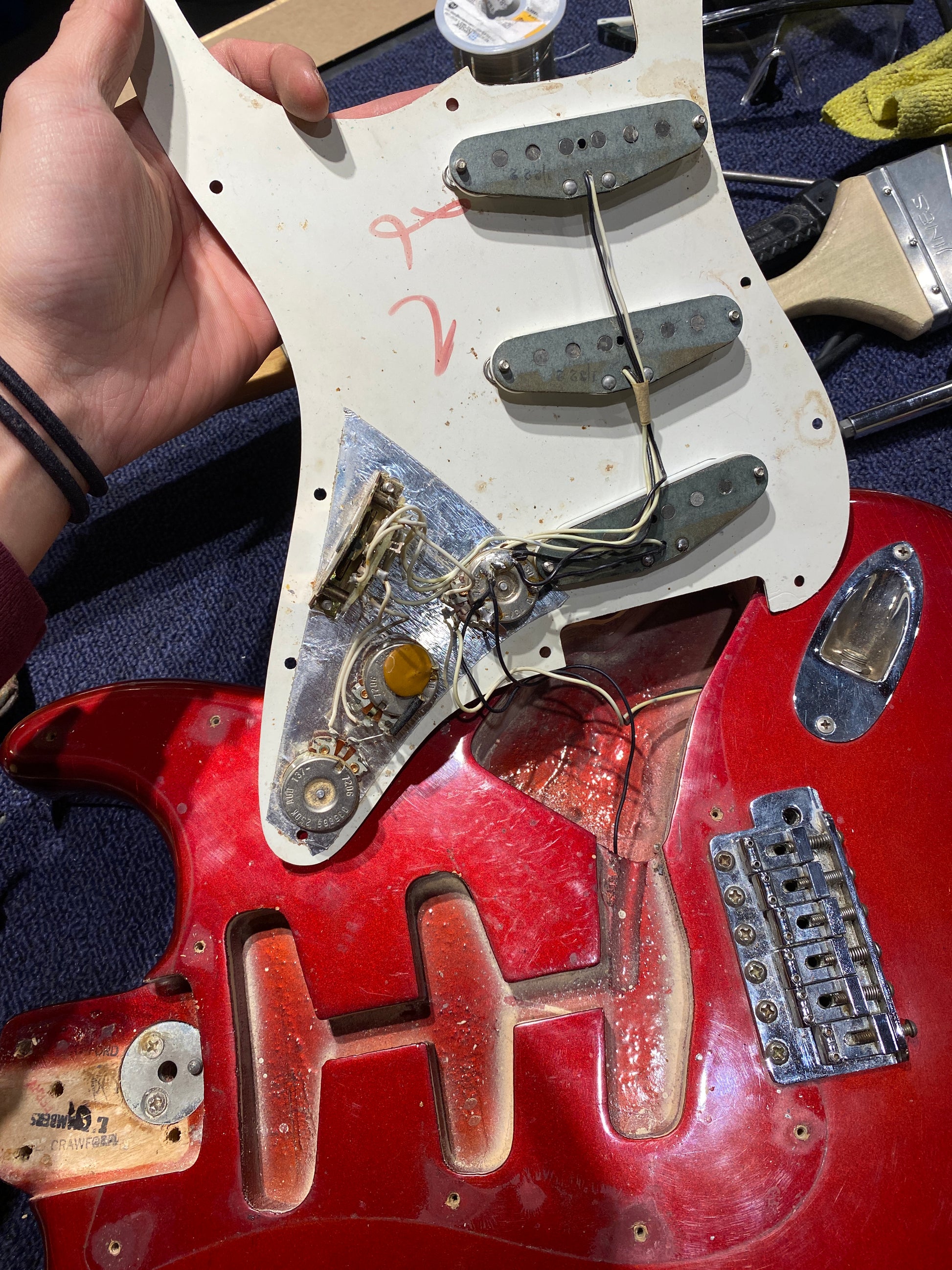 Fender Stratocaster Candy Apple Red 1972 Electric Guitars / Solid Body