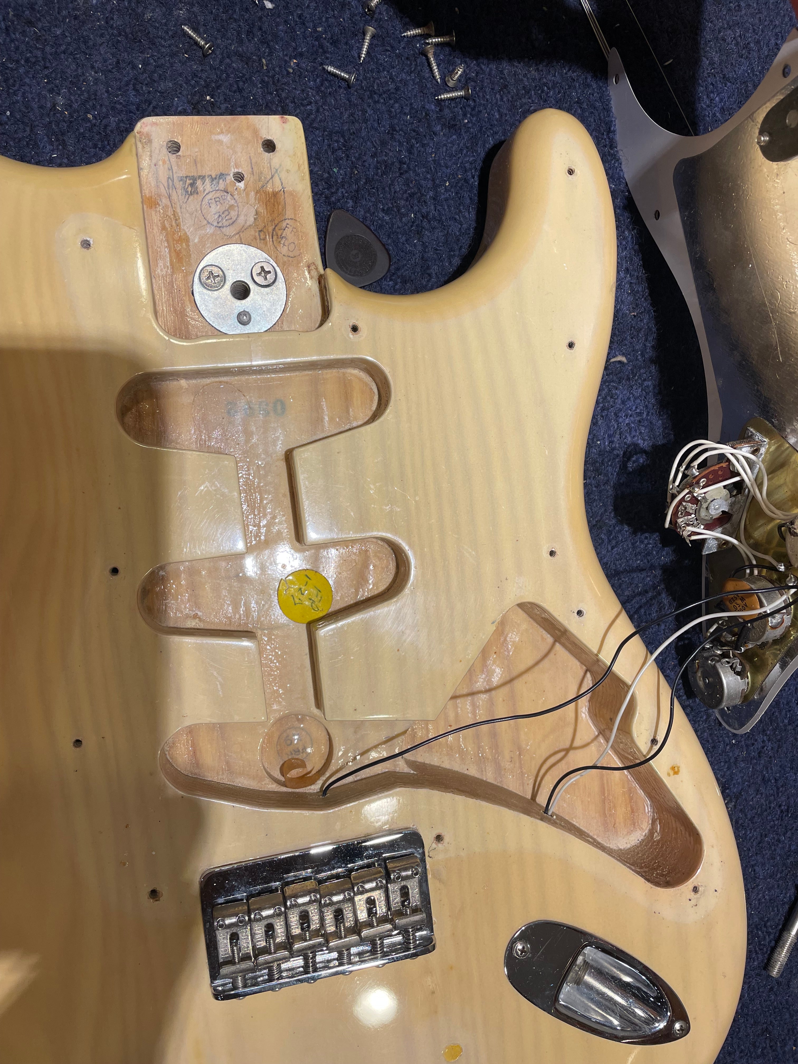 Fender Stratocaster Hardtail Blonde 1979 Electric Guitars / Solid Body