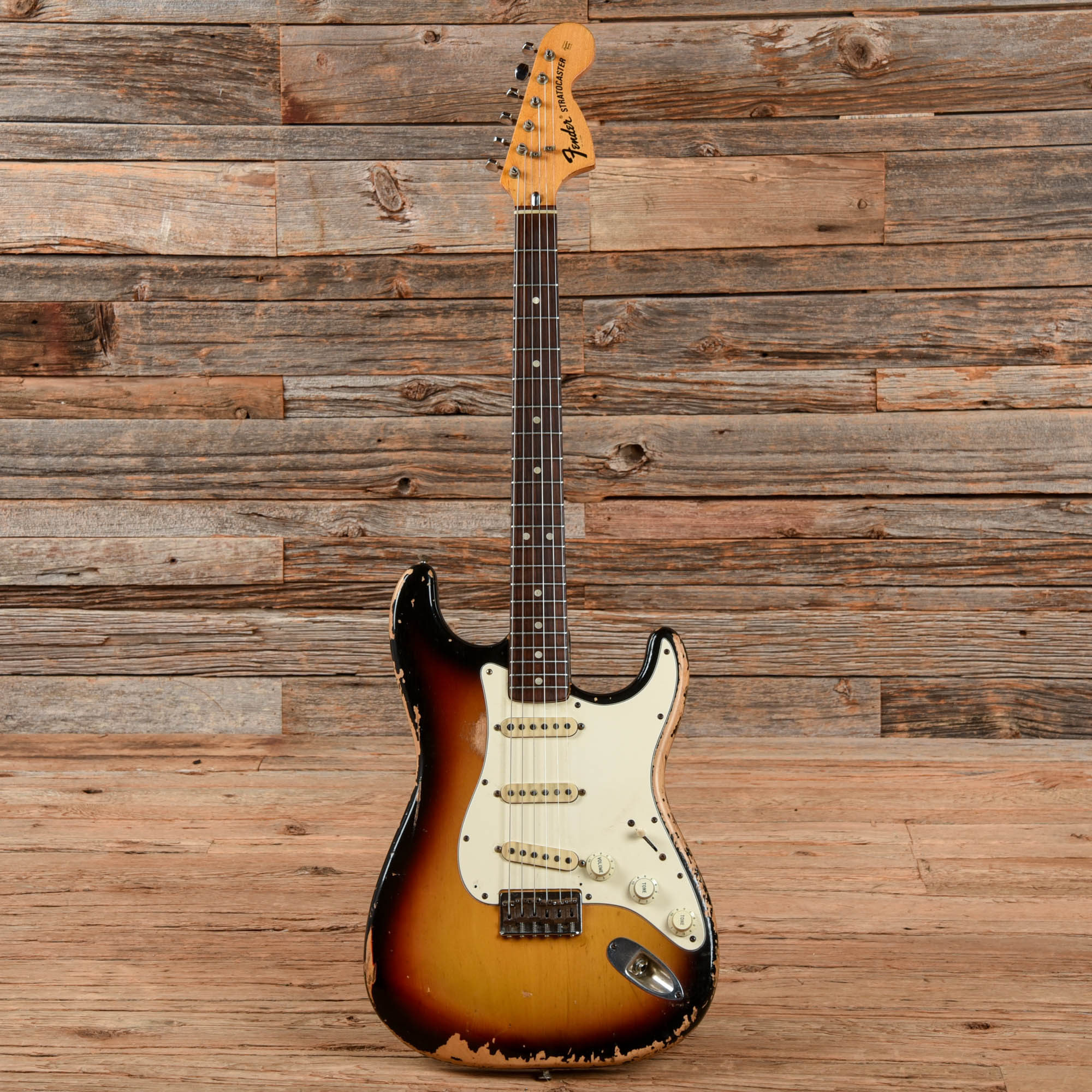 Fender Stratocaster Hardtail Sunburt 1972 Electric Guitars / Solid Body