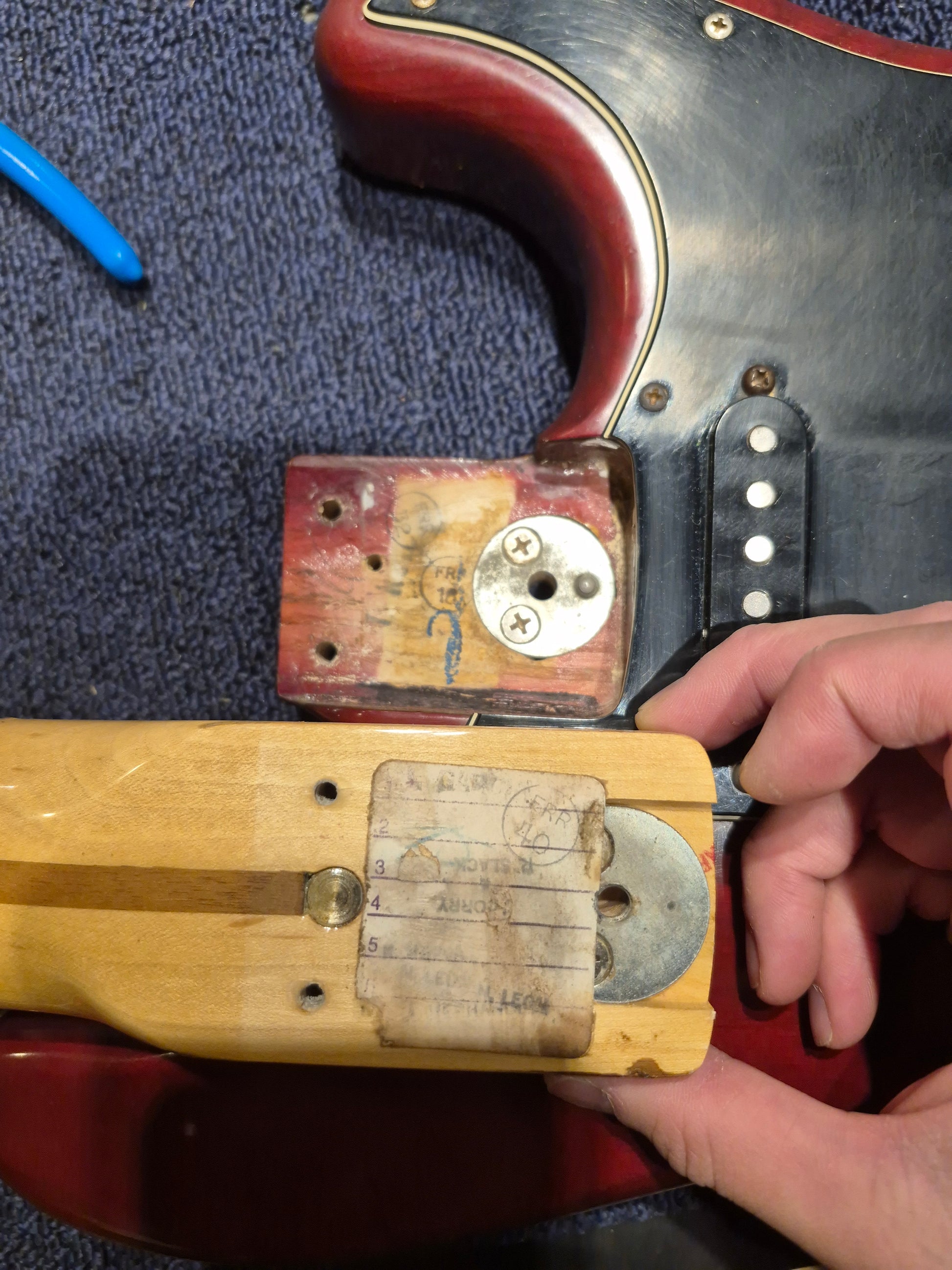 Fender Stratocaster Hardtail Wine 1978 Electric Guitars / Solid Body