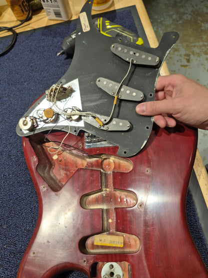 Fender Stratocaster Hardtail Wine 1978 Electric Guitars / Solid Body