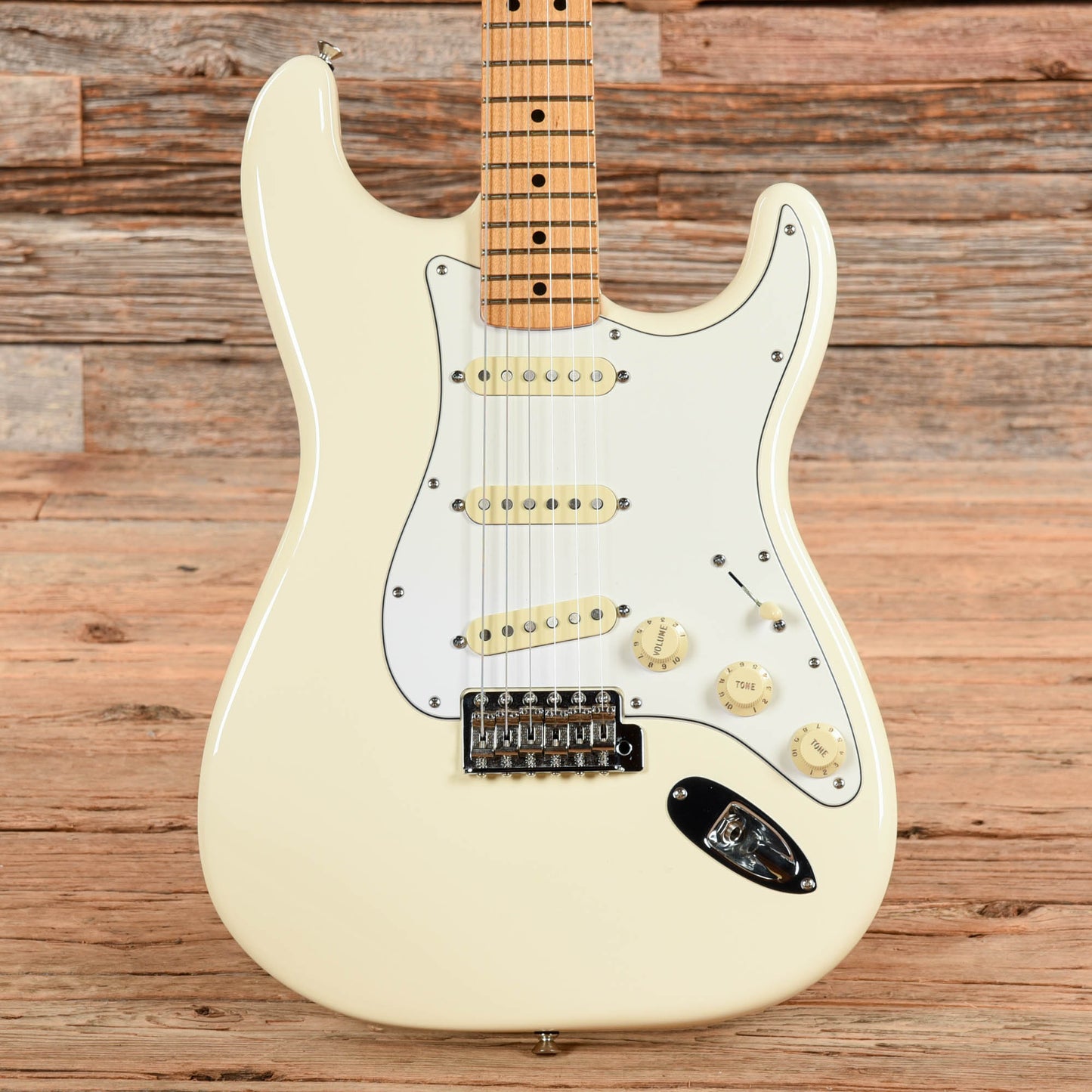 Fender Stratocaster Jimi Hendrix Reissue Olympic White - Dave Amato of REO Speedwagon Electric Guitars / Solid Body
