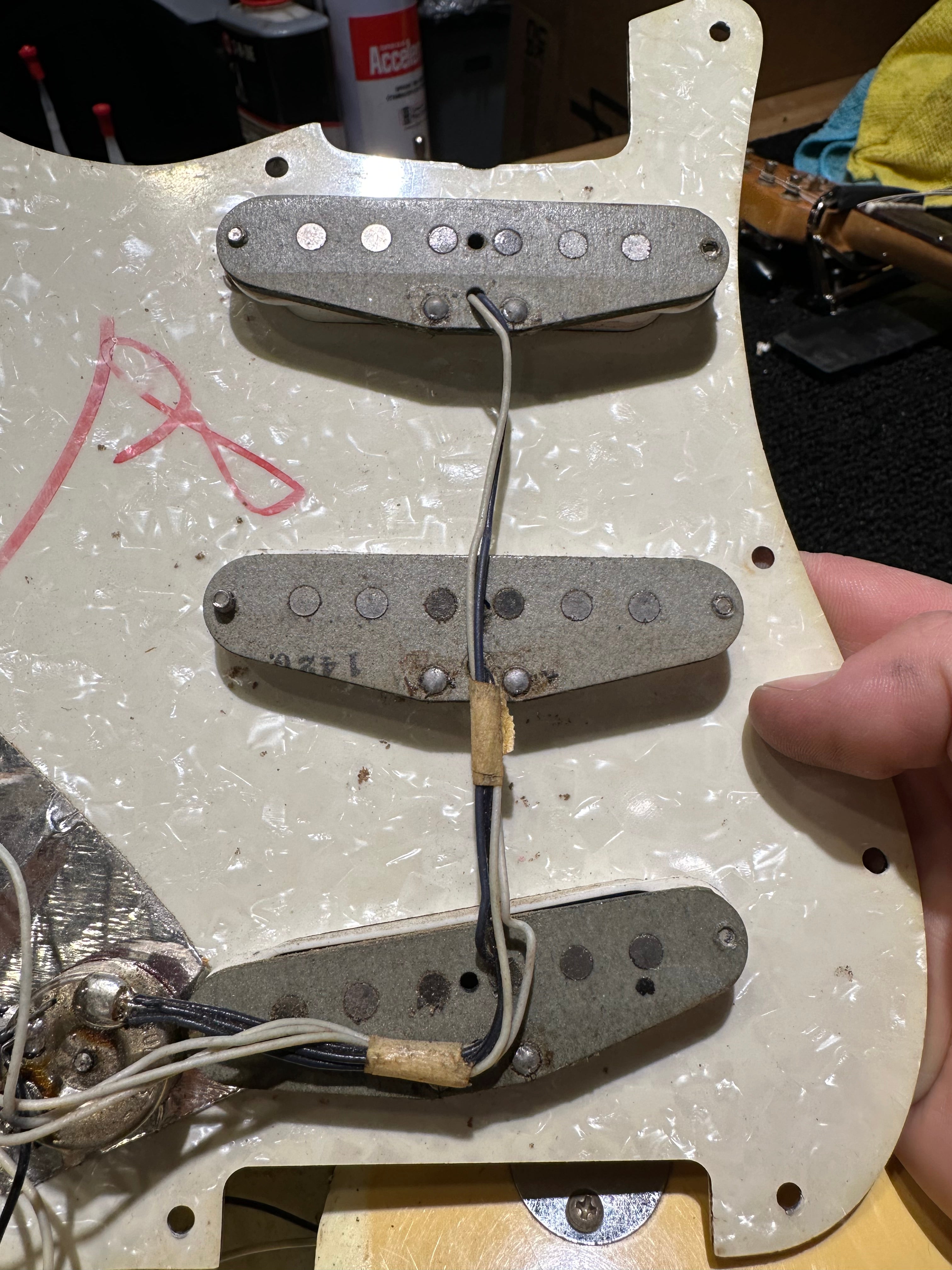 Fender Stratocaster Olympic White 1970 Electric Guitars / Solid Body