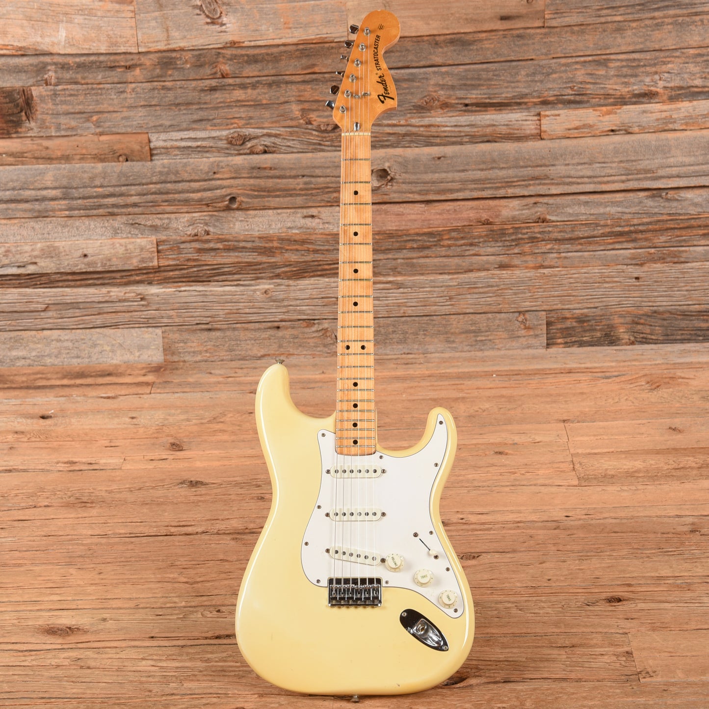 Fender Stratocaster Olympic White 1976 Electric Guitars / Solid Body