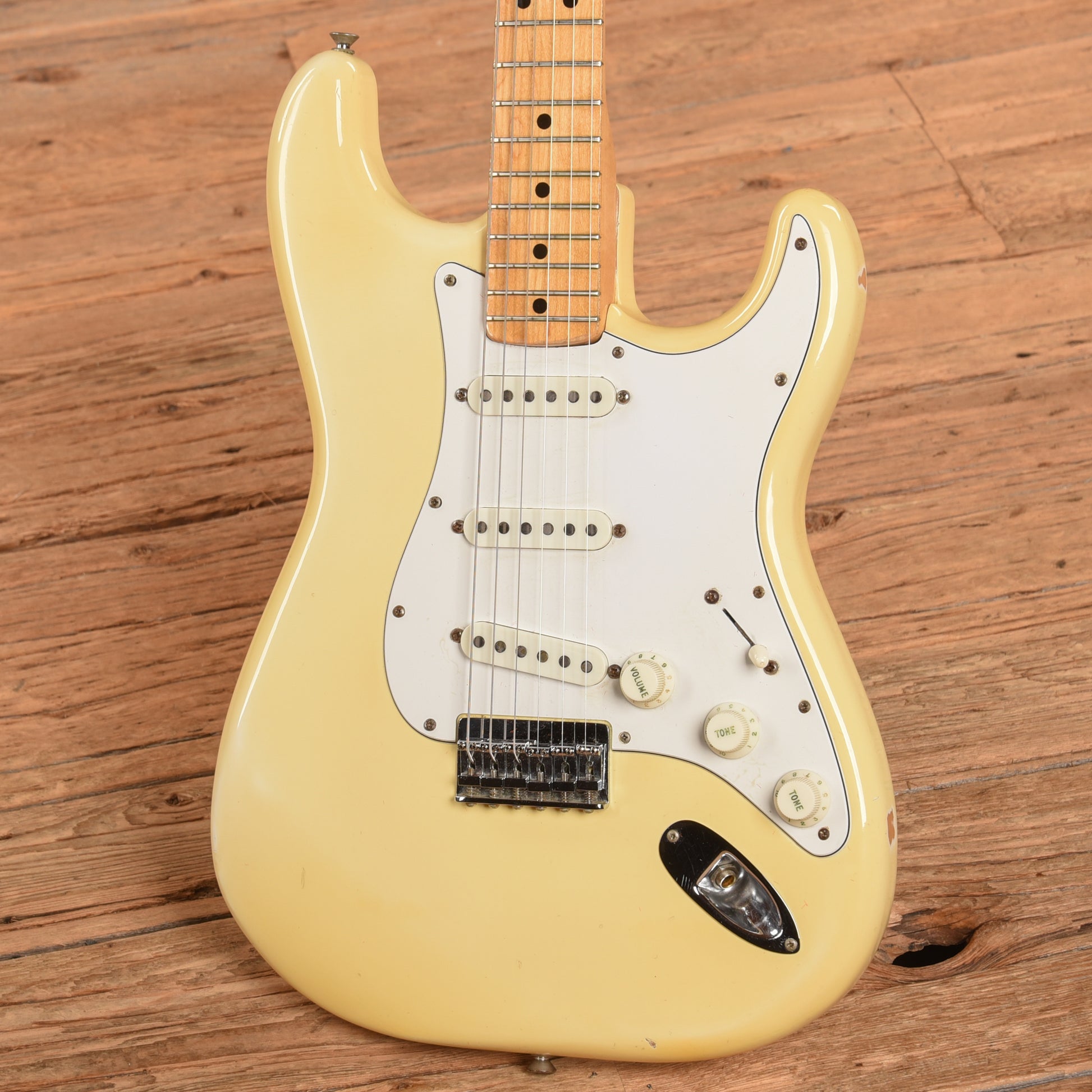 Fender Stratocaster Olympic White 1976 Electric Guitars / Solid Body