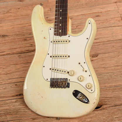 Fender Stratocaster Olympic White Refin 1966 Electric Guitars / Solid Body