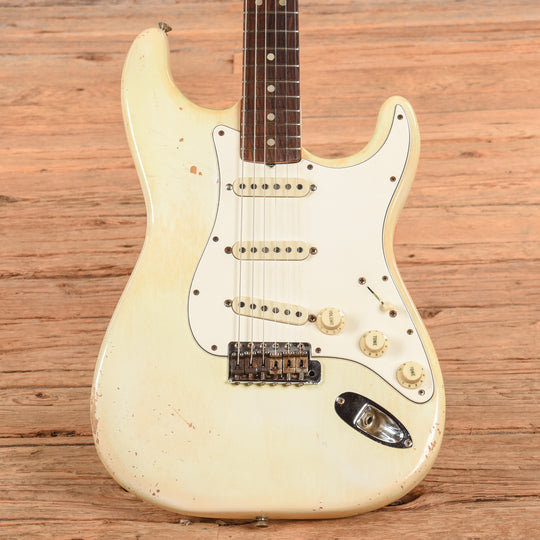 Fender Stratocaster Olympic White Refin 1966 Electric Guitars / Solid Body