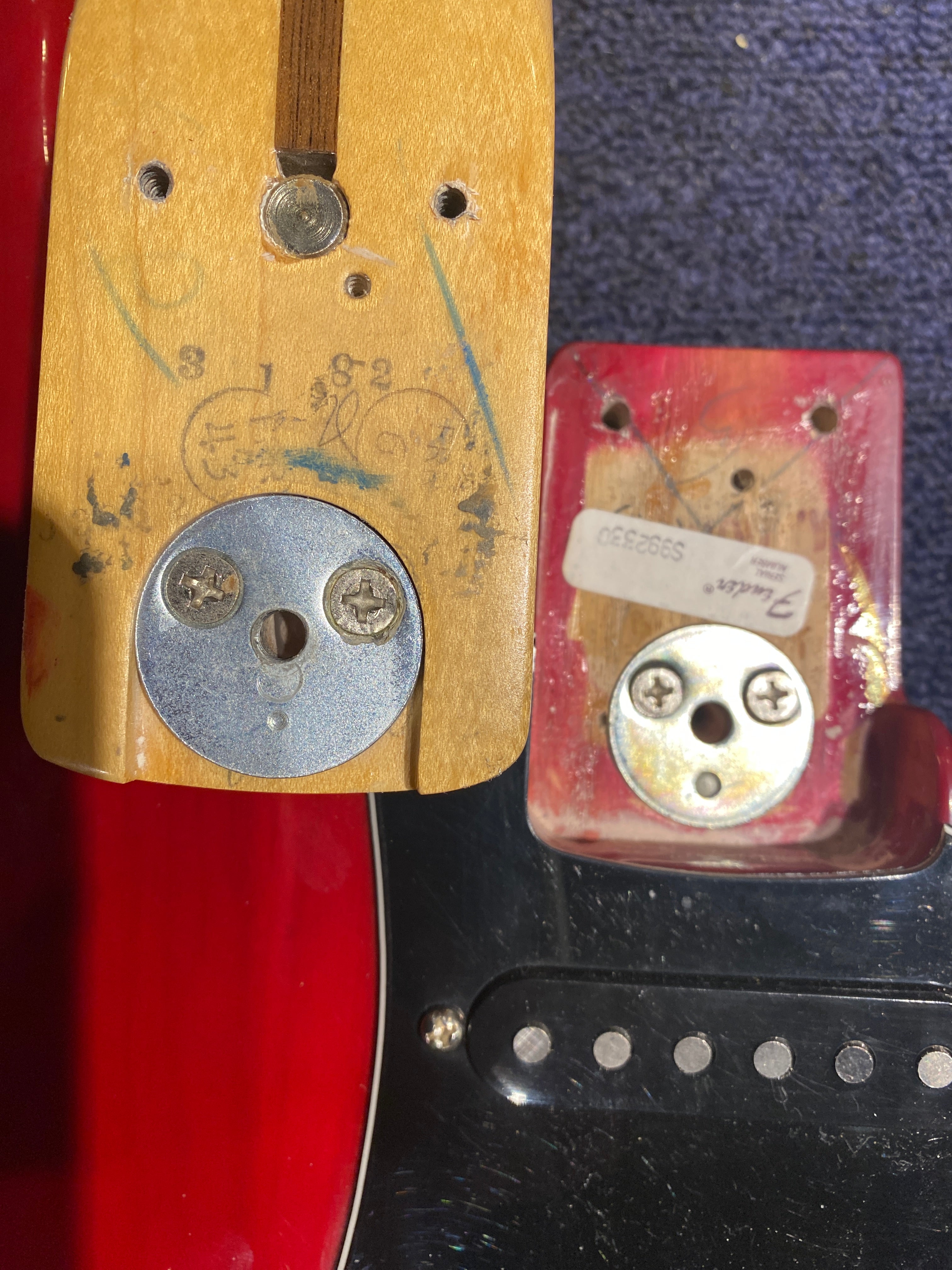 Fender Stratocaster Red 1982 Electric Guitars / Solid Body