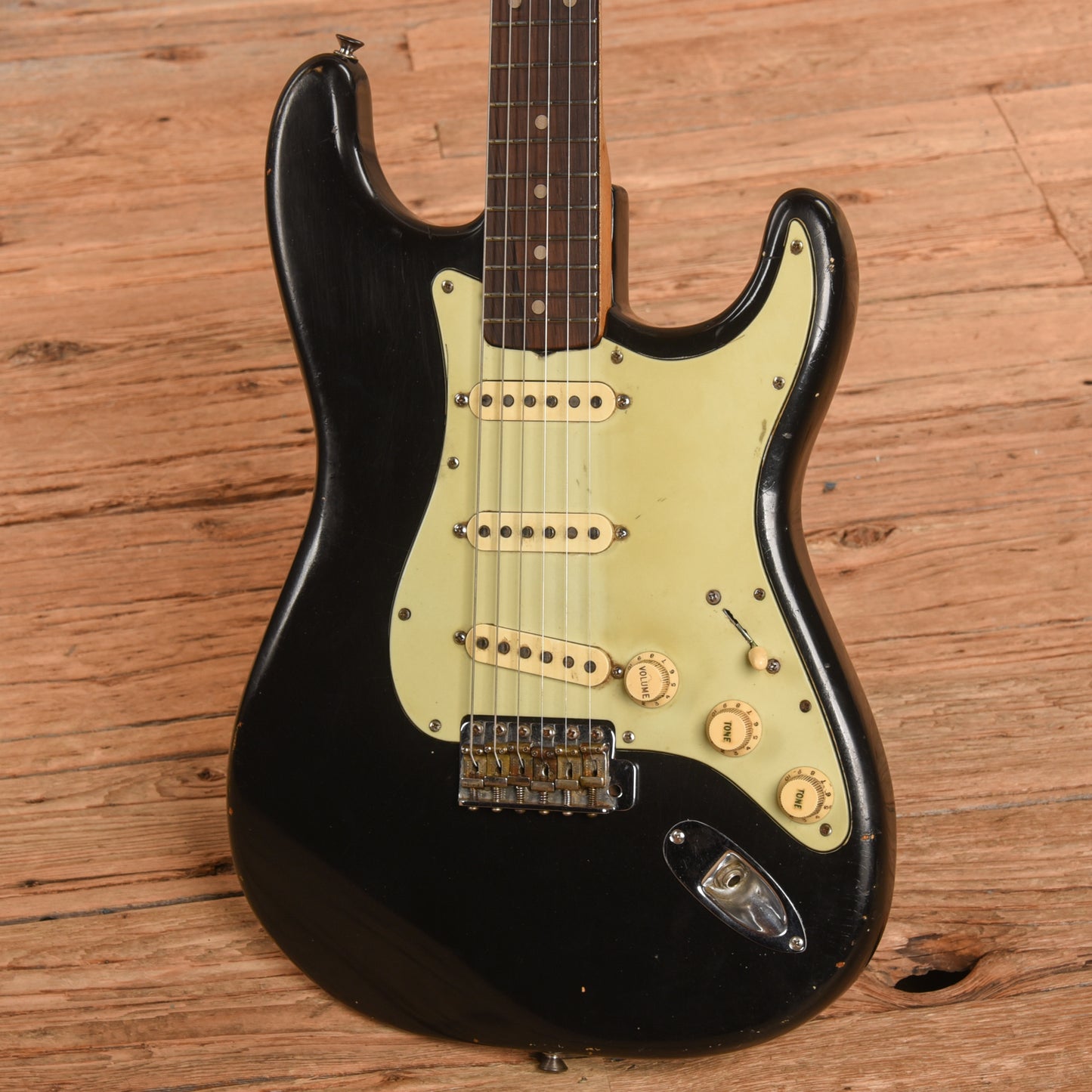 Fender Stratocaster Refin Black 1962 Electric Guitars / Solid Body