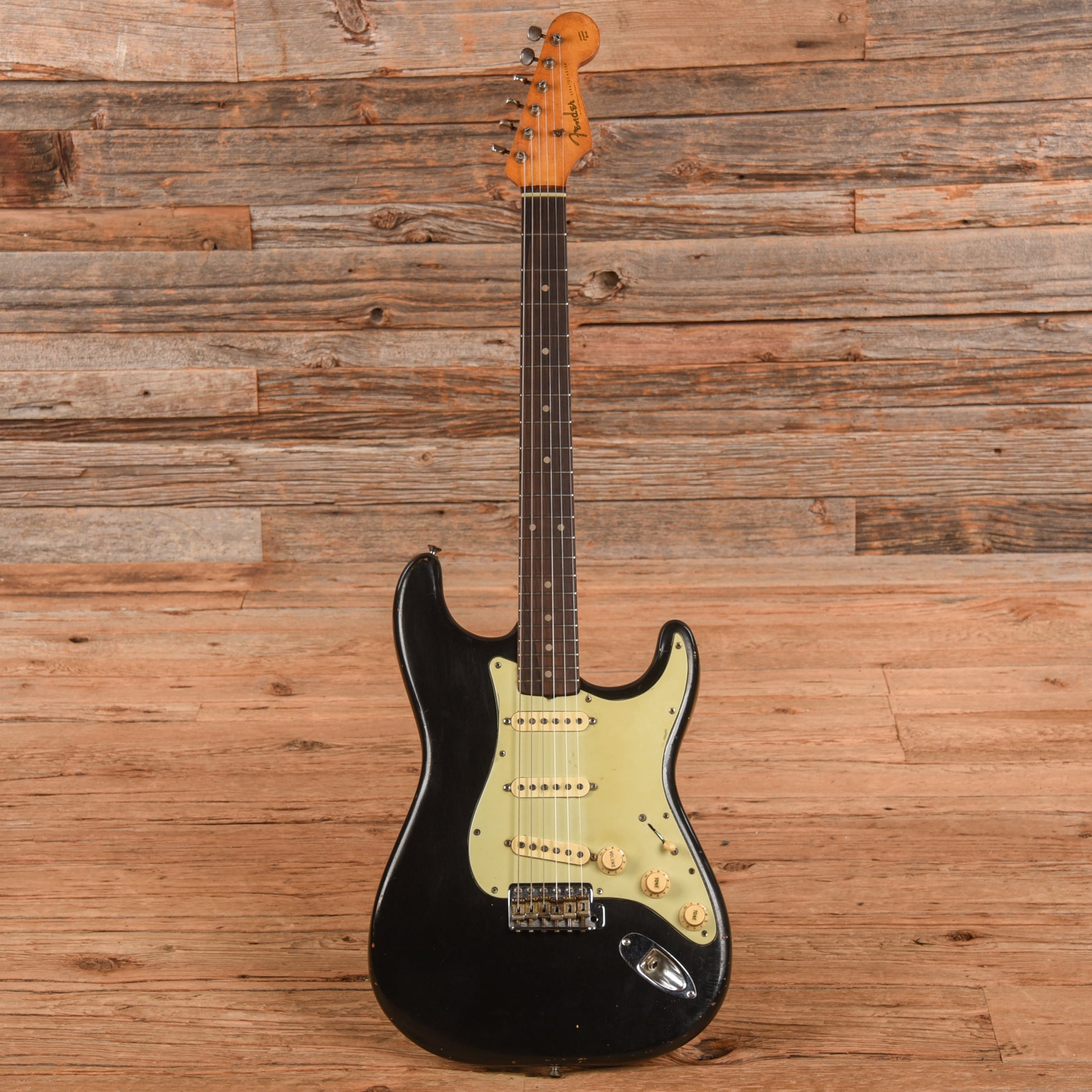 Fender Stratocaster Refin Black 1962 Electric Guitars / Solid Body