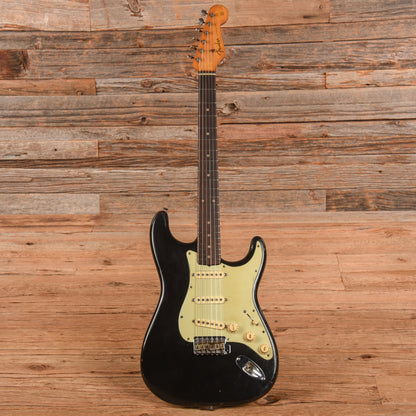 Fender Stratocaster Refin Black 1962 Electric Guitars / Solid Body