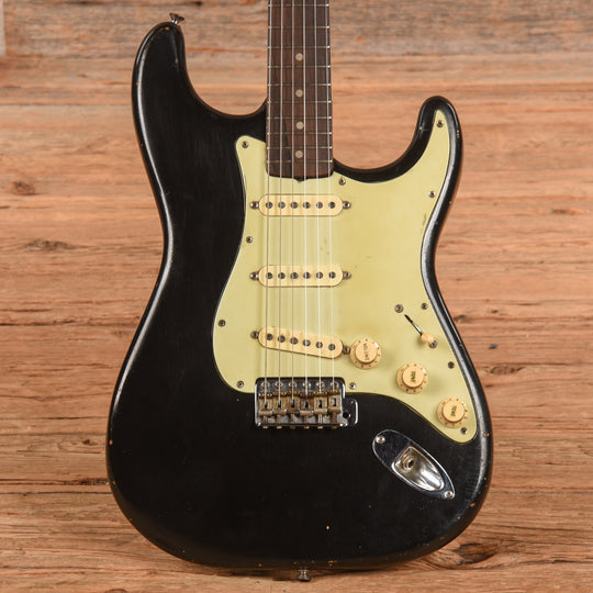 Fender Stratocaster Refin Black 1962 Electric Guitars / Solid Body