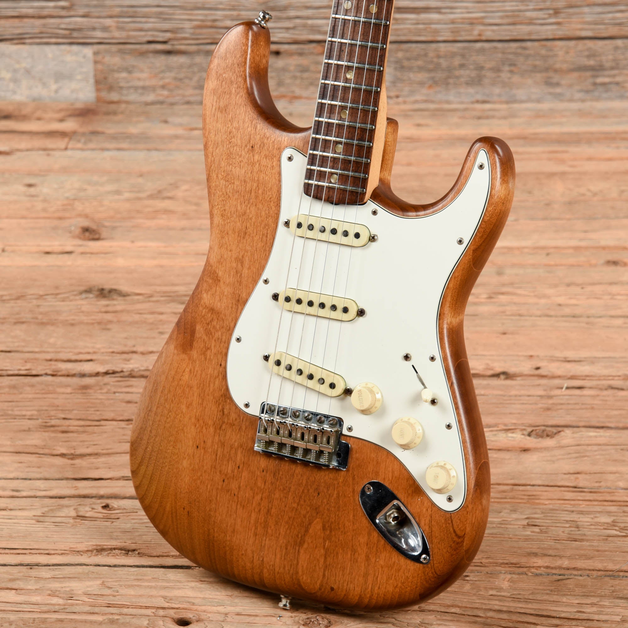 Fender Stratocaster Stripped Natural 1966 Electric Guitars / Solid Body