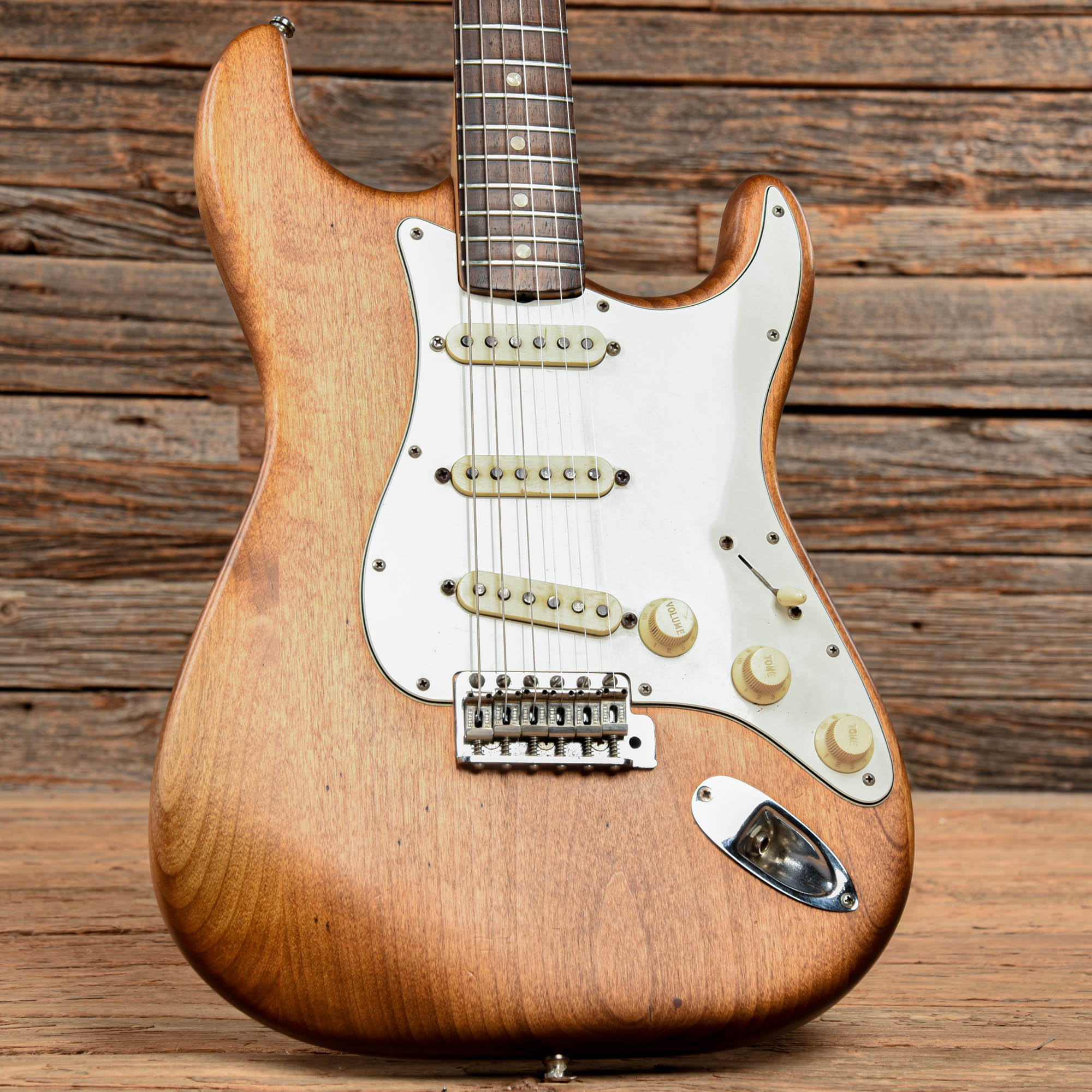 Fender Stratocaster Stripped Natural 1966 Electric Guitars / Solid Body