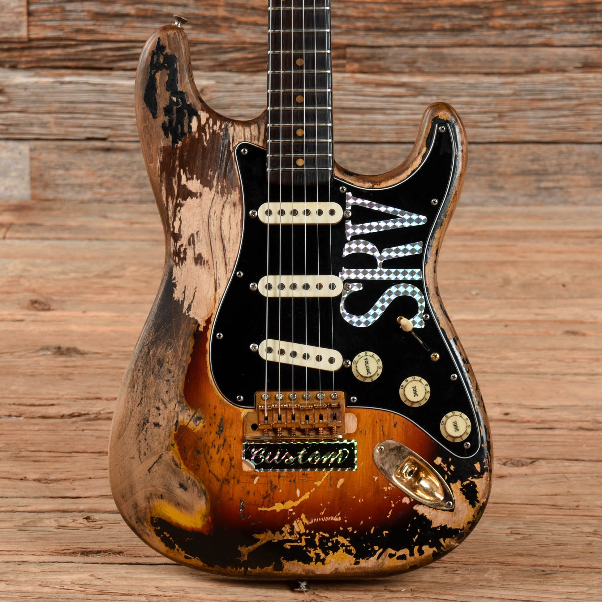 Fender Stratocaster Tim Davis SRV #1 Replica body w/ 1962 Neck Sunburst Electric Guitars / Solid Body