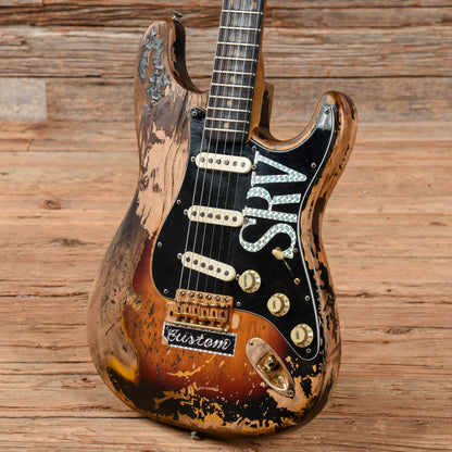 Fender Stratocaster Tim Davis SRV #1 Replica body w/ 1962 Neck Sunburst Electric Guitars / Solid Body
