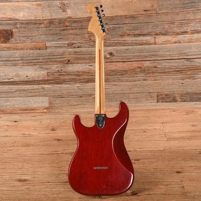 Fender Stratocaster Transparent Red 1981 Electric Guitars / Solid Body