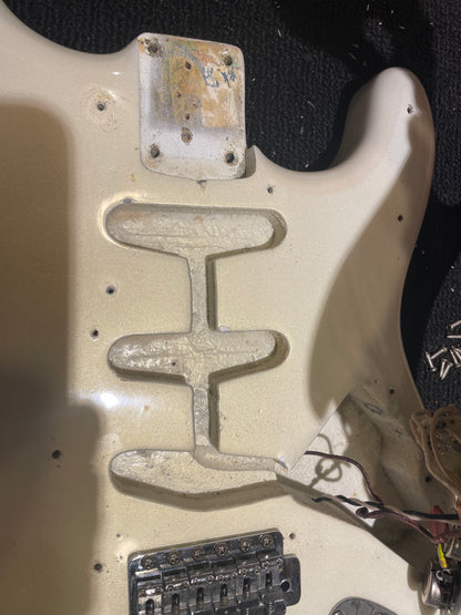 Fender Stratocaster White Pearl 1966 Electric Guitars / Solid Body