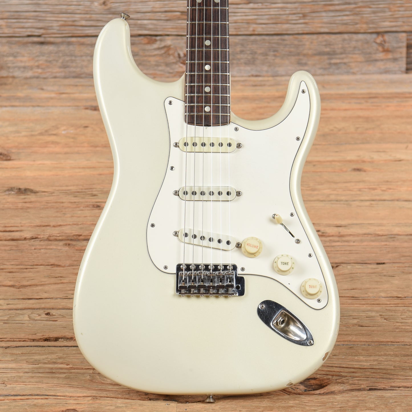 Fender Stratocaster White Pearl 1966 Electric Guitars / Solid Body