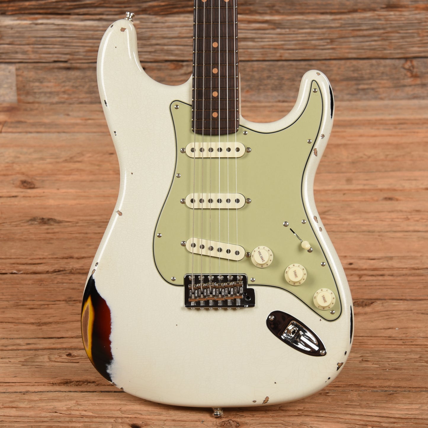 Fender SW GT11 60 Stratocaster Relic Olympic White 2024 Electric Guitars / Solid Body