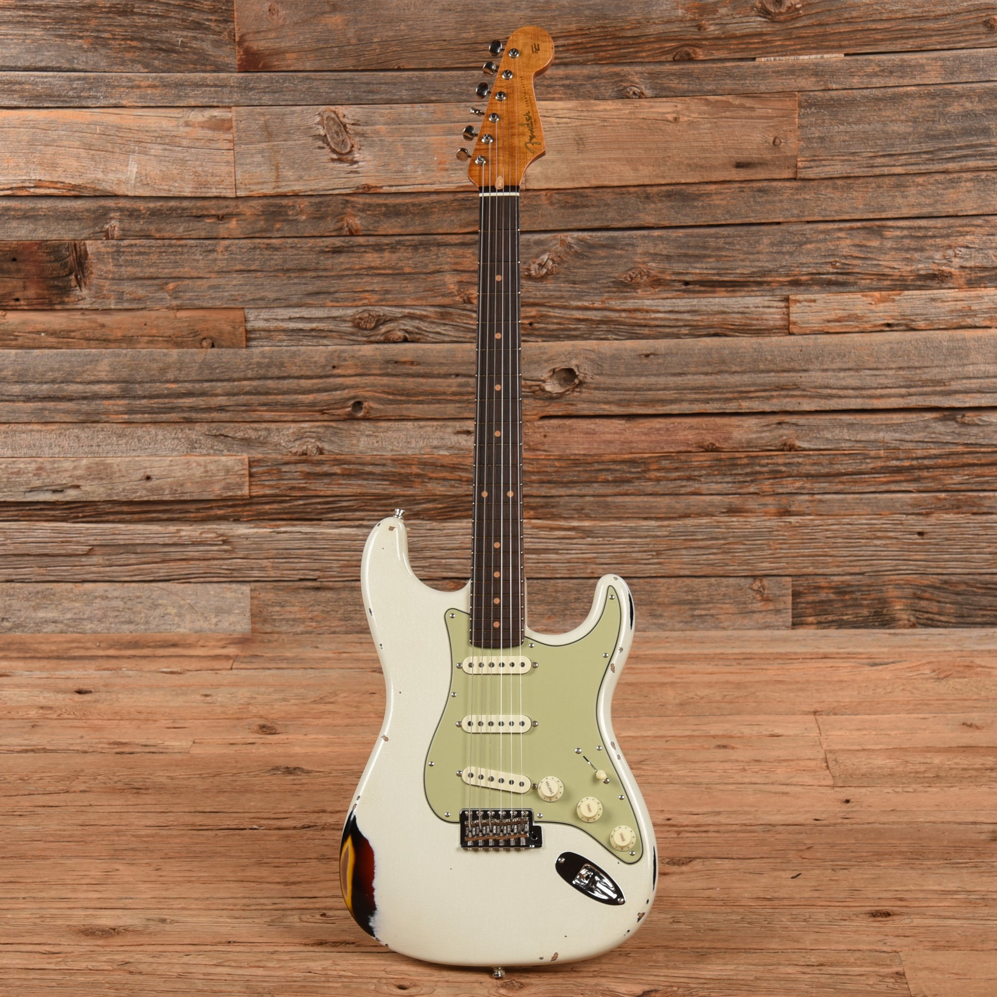 Fender SW GT11 60 Stratocaster Relic Olympic White 2024 Electric Guitars / Solid Body