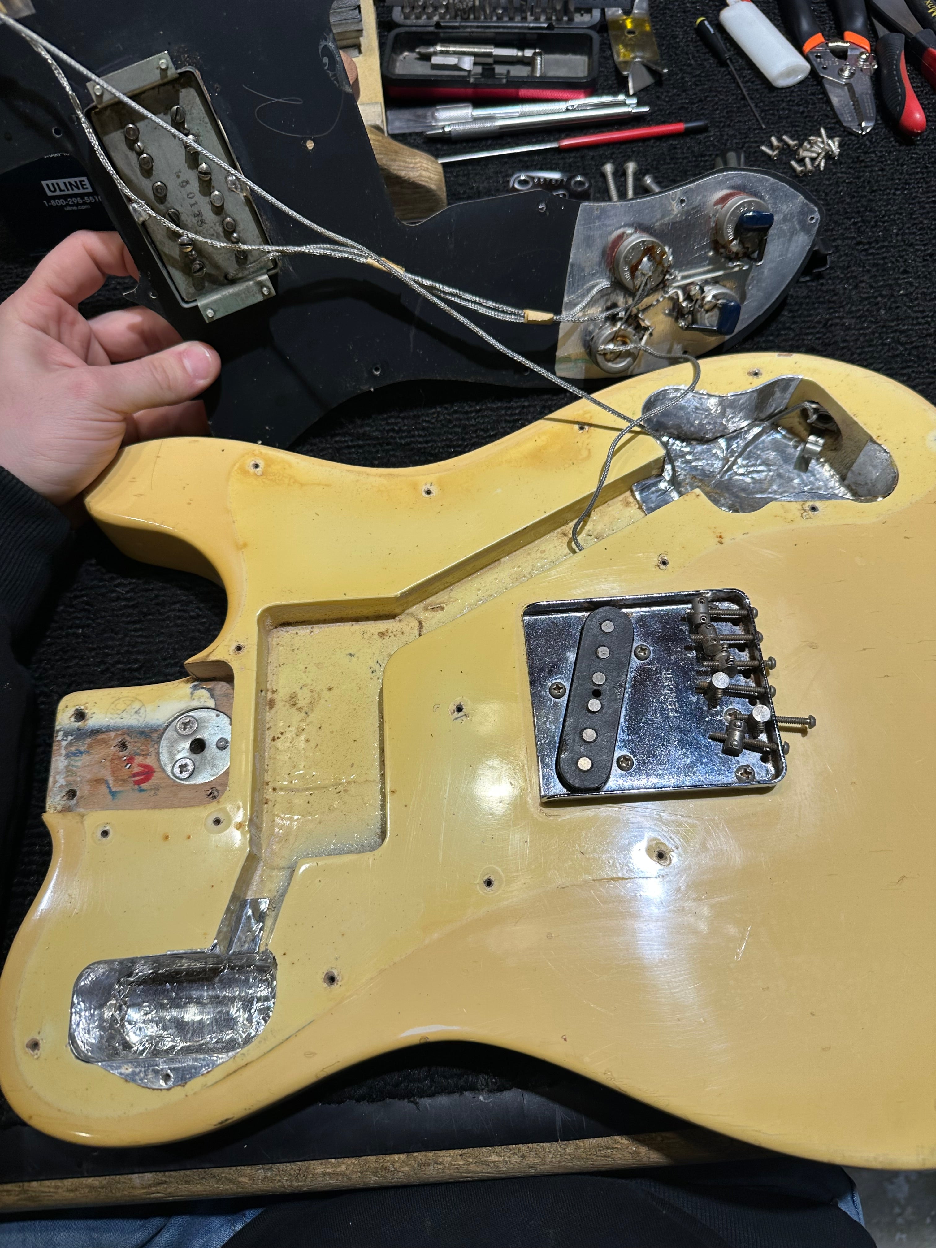 Fender Telecaster Custom Olympic White 1976 Electric Guitars / Solid Body