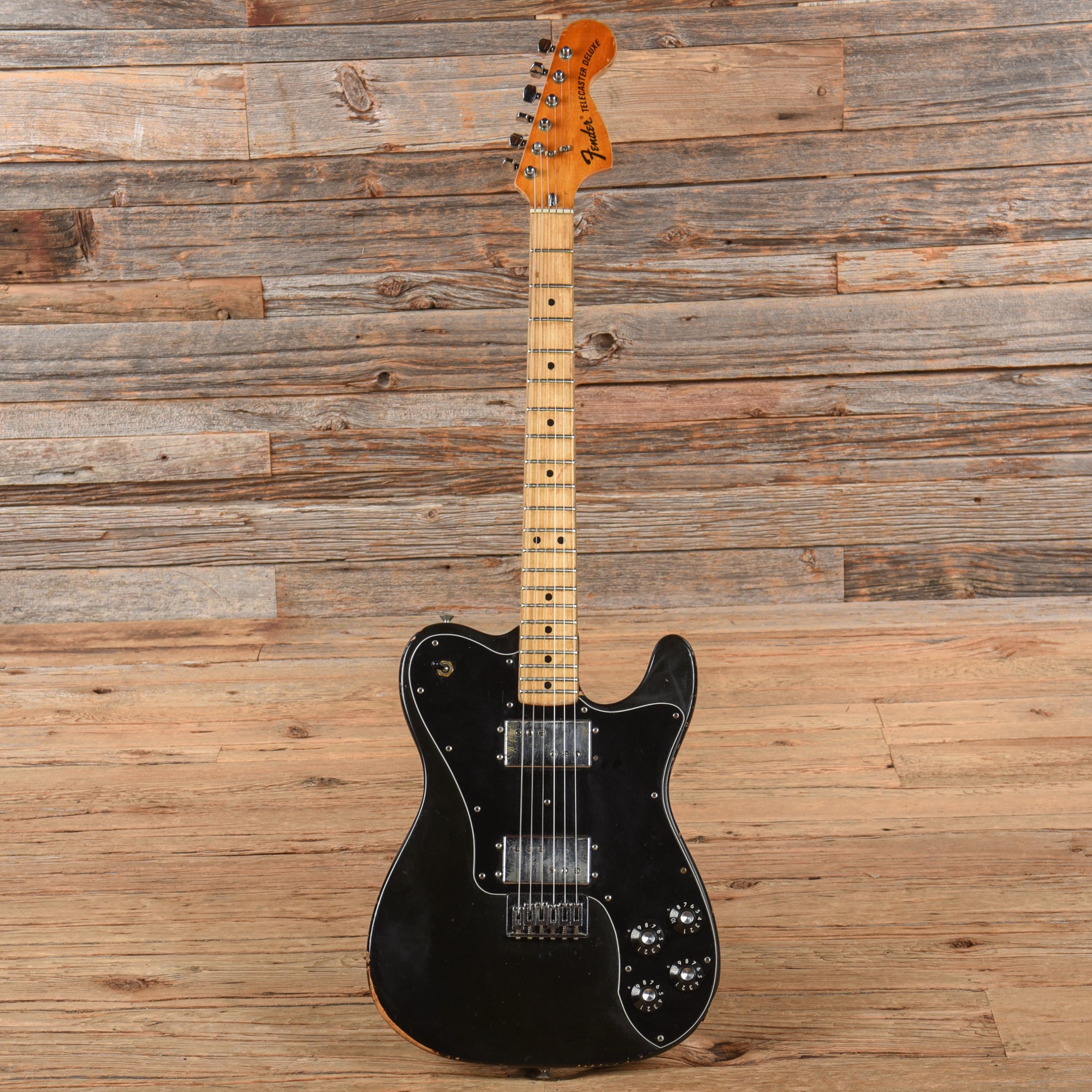 Fender Telecaster Deluxe Black 1975 Electric Guitars / Solid Body